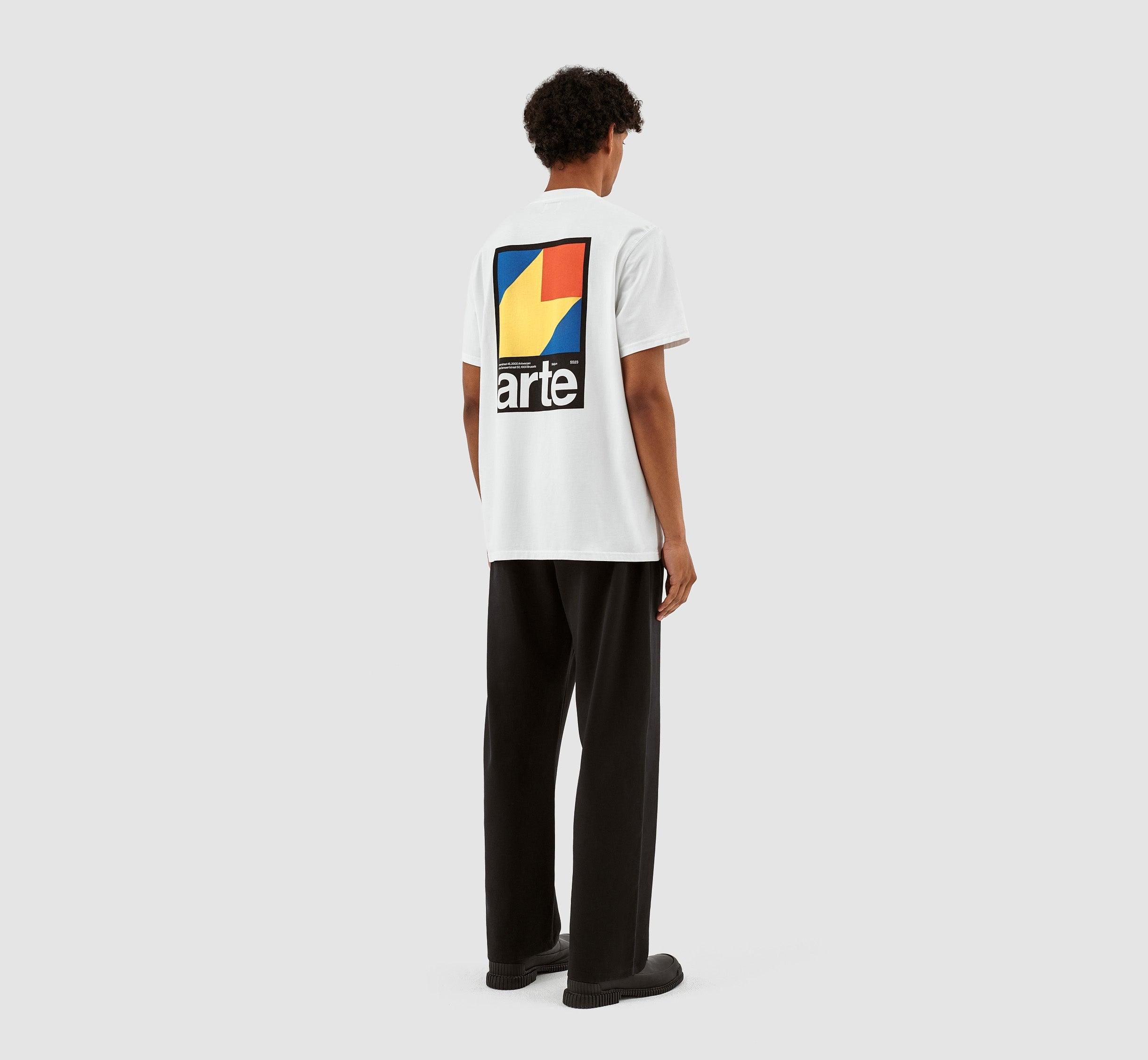 T-shirt imprimé Y de Taut Back - Blanc