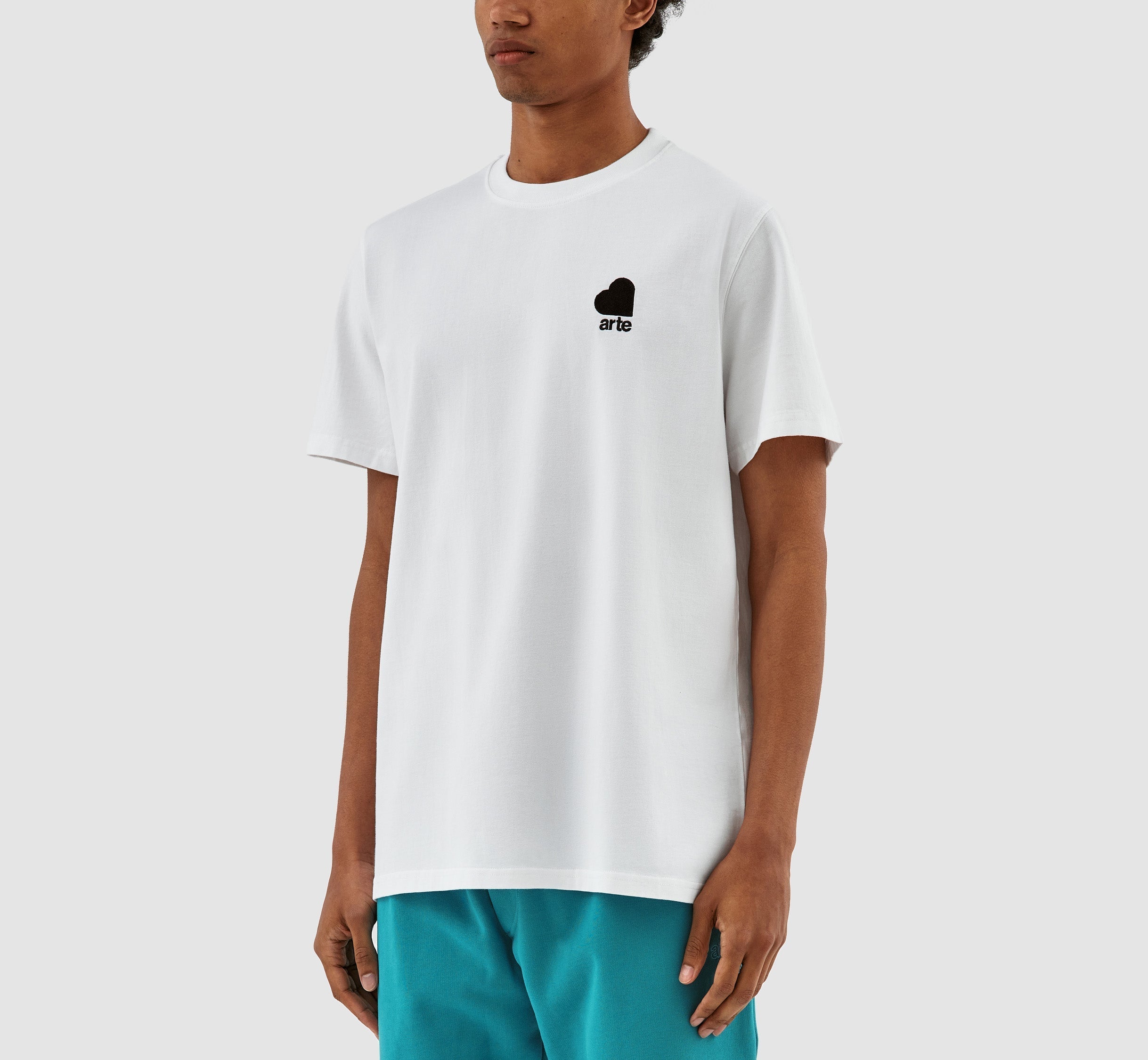 T-shirt Taut Heart Logo - Blanc