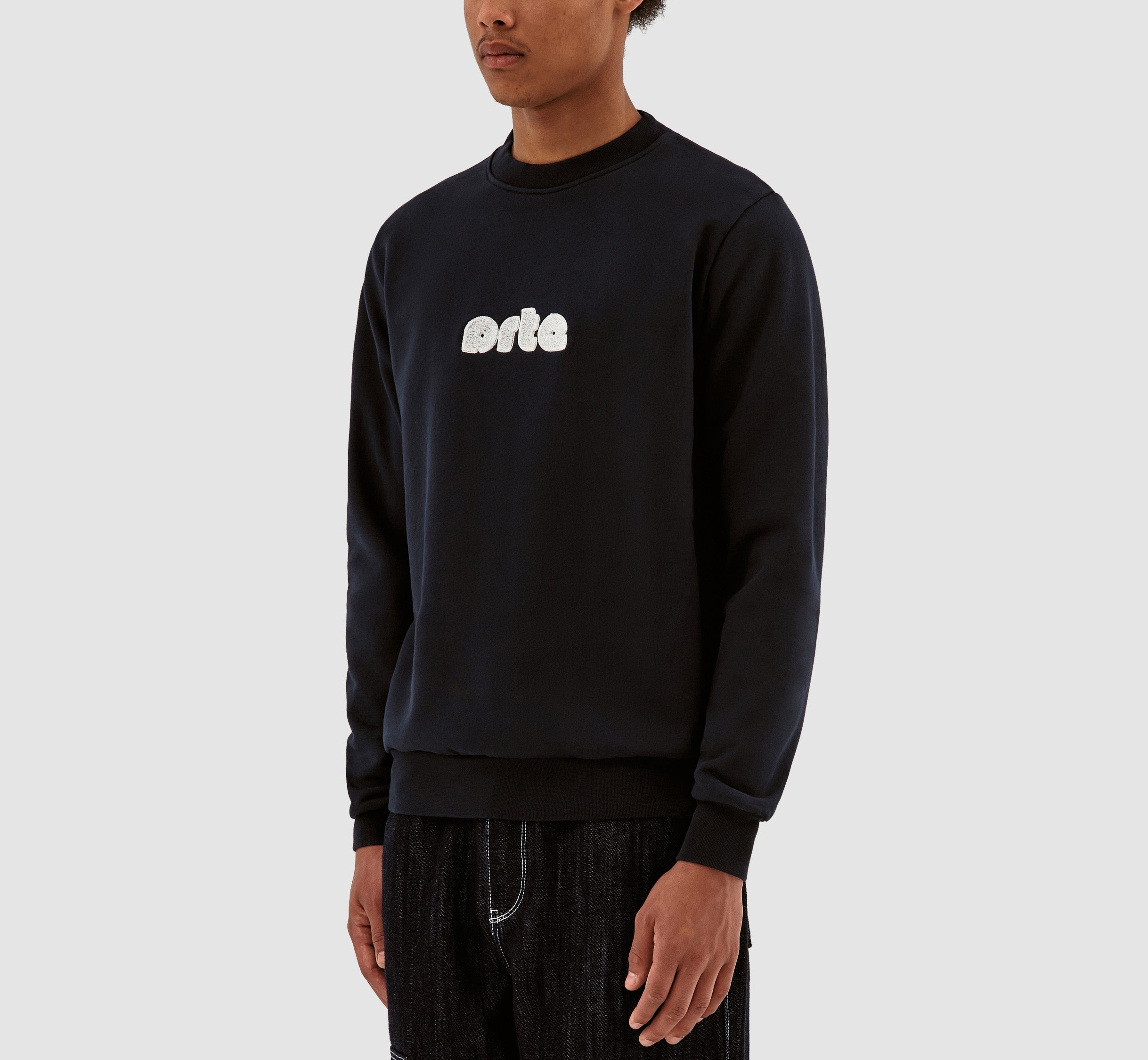 Conrad Chenille Logo Crewneck - Marine
