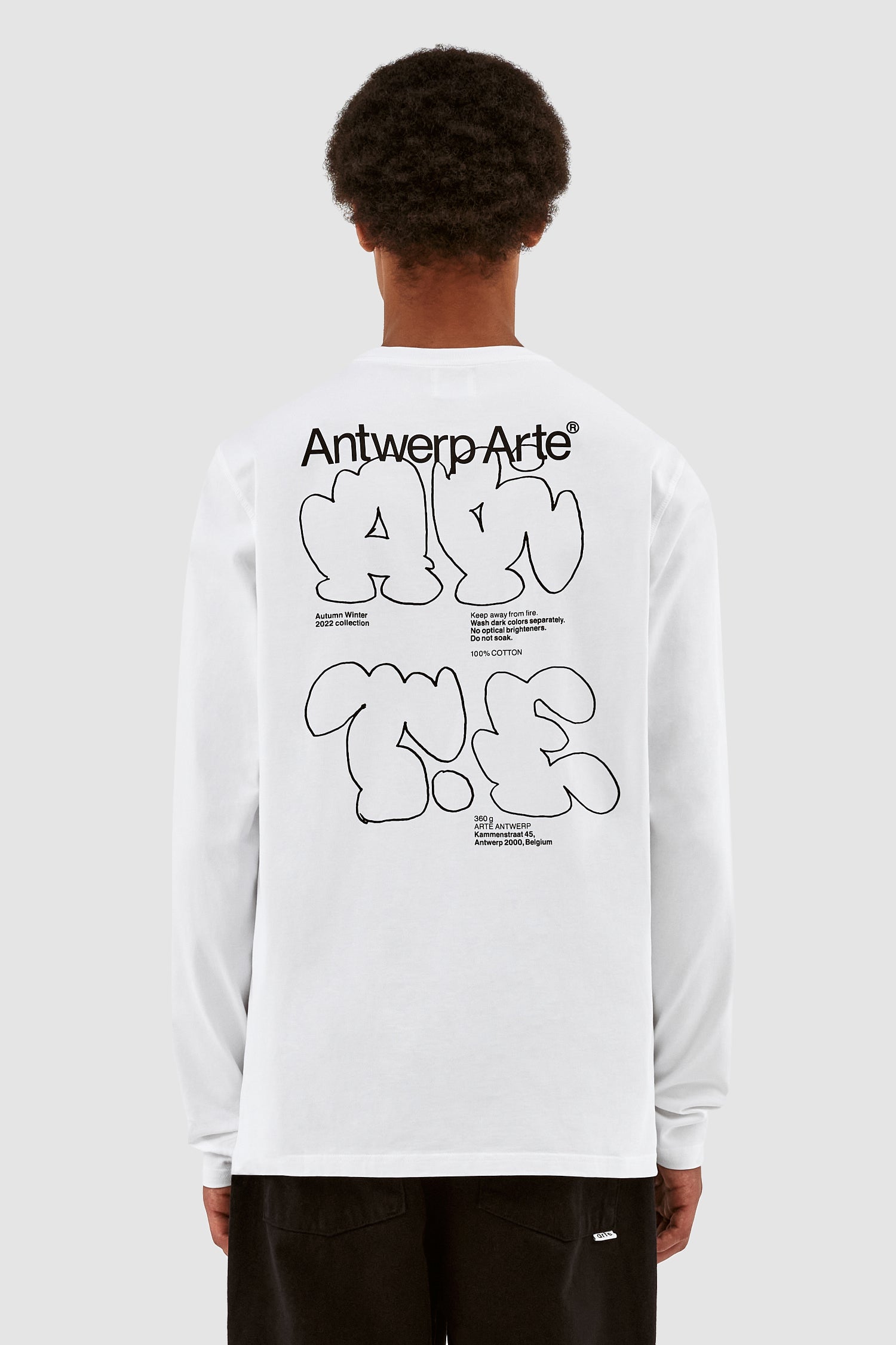 Manches longues Lee Back Tag - Blanc