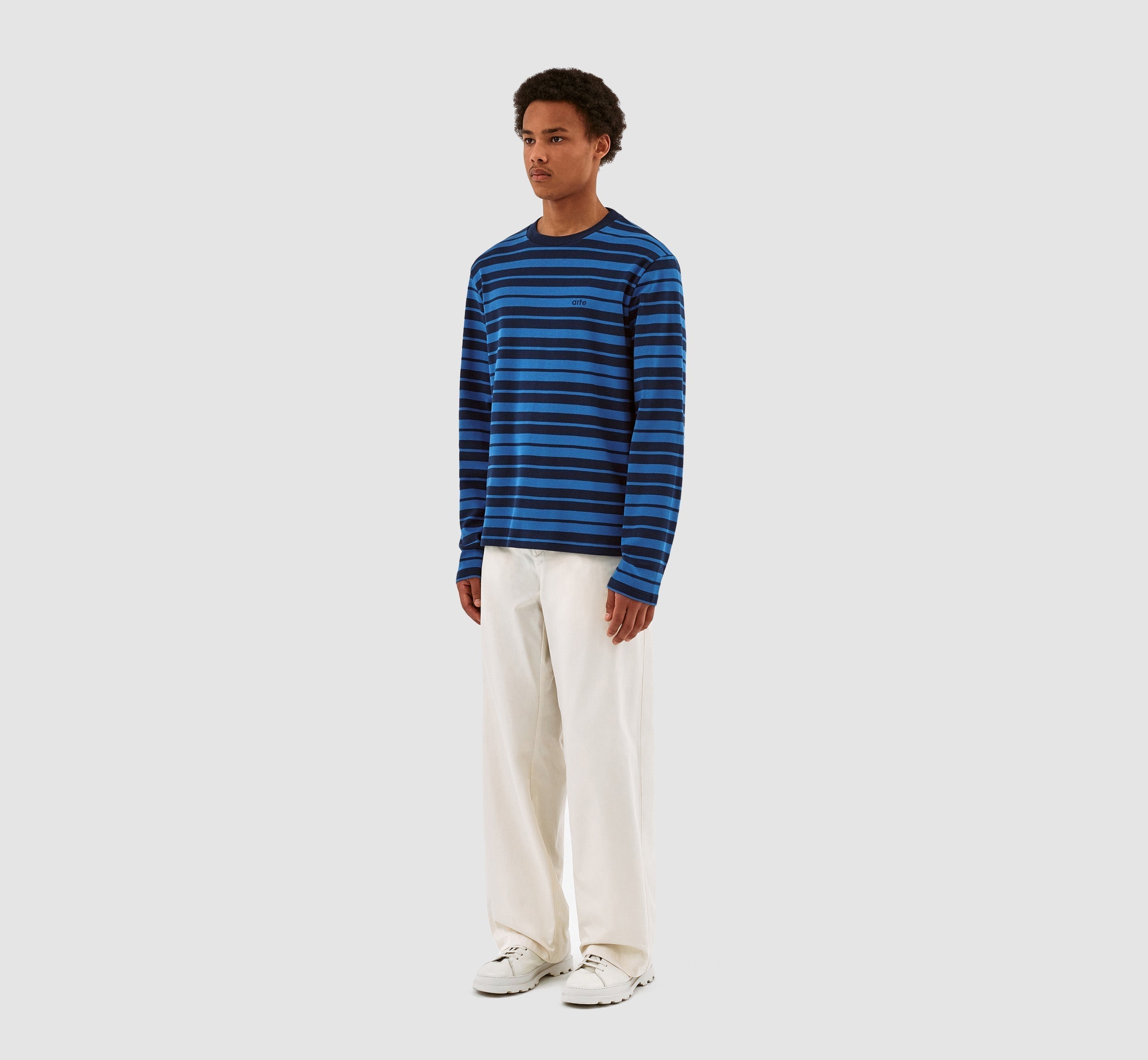 Lee Stripes Longsleeve - Bleu