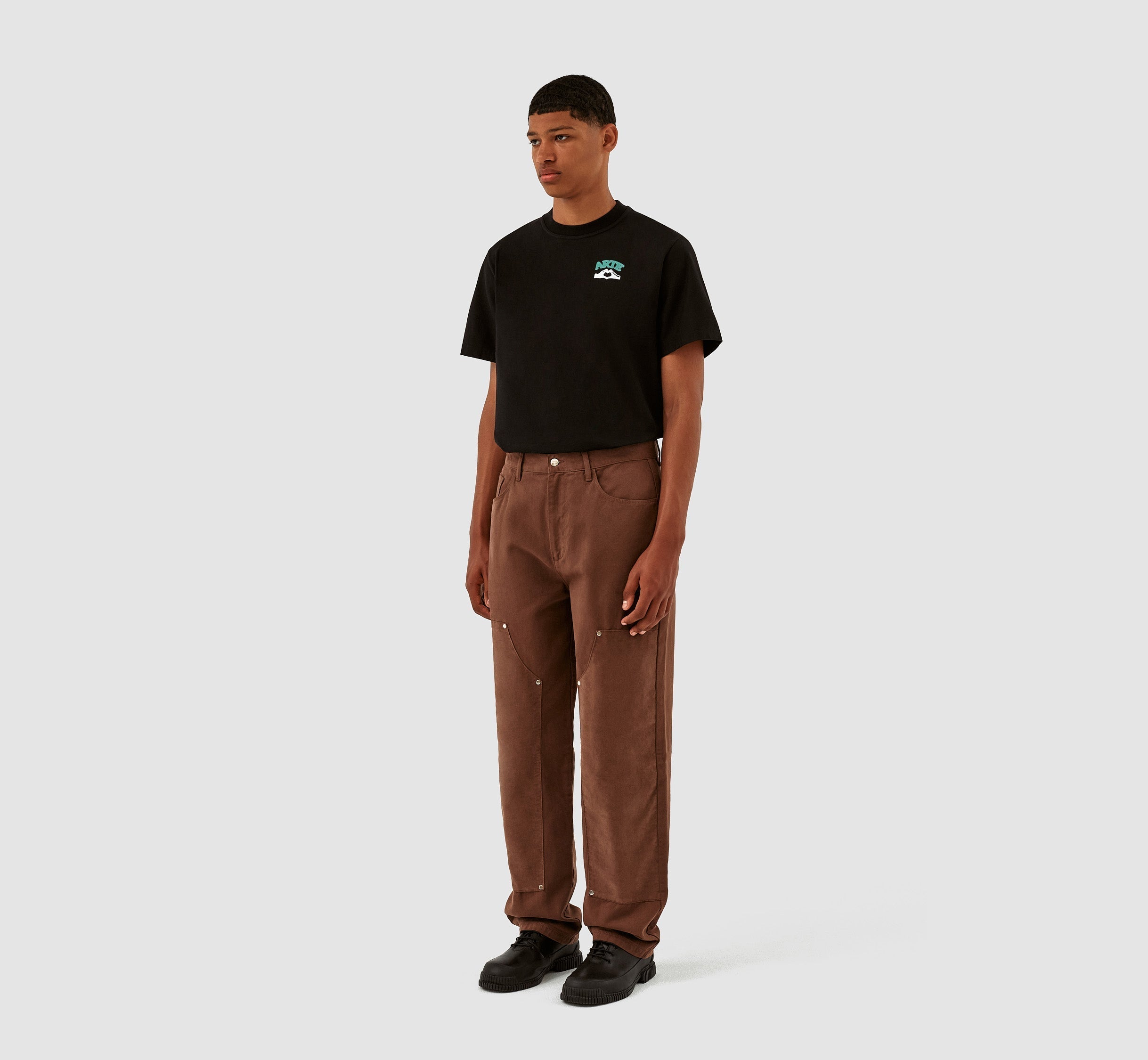 Pantalon en velours de coton Porter - Marron