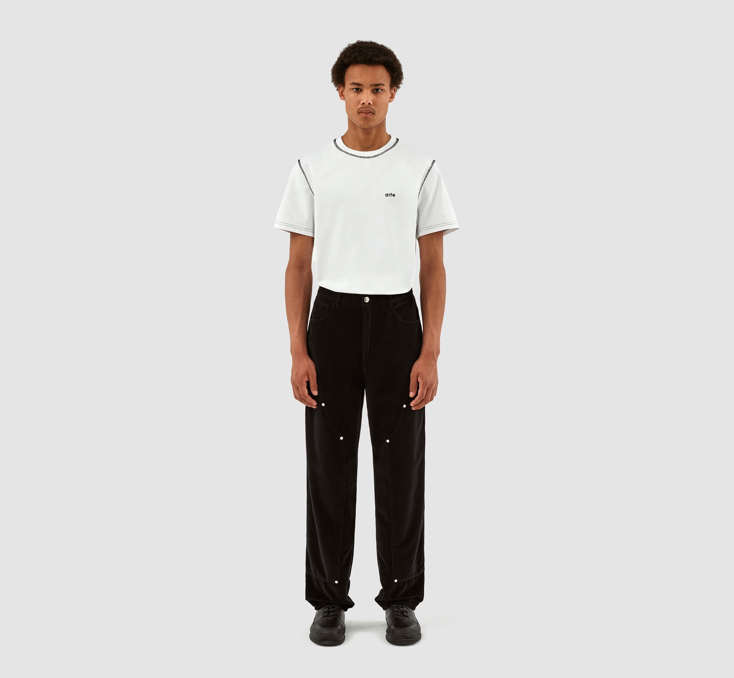 Pantalon en velours Porter - Noir