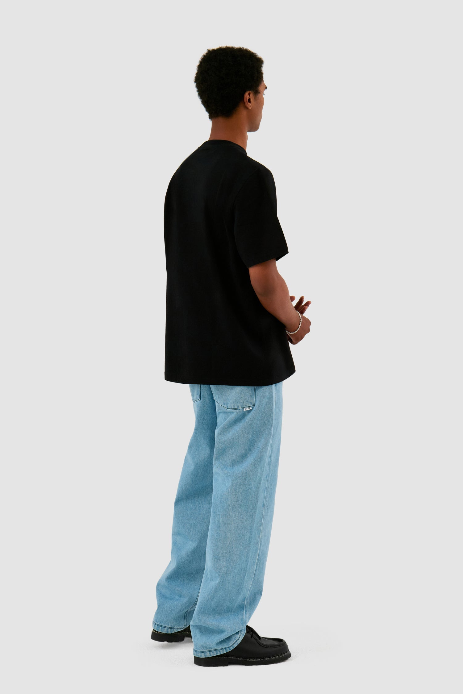 T-shirt avec logo en forme de cœur - Noir