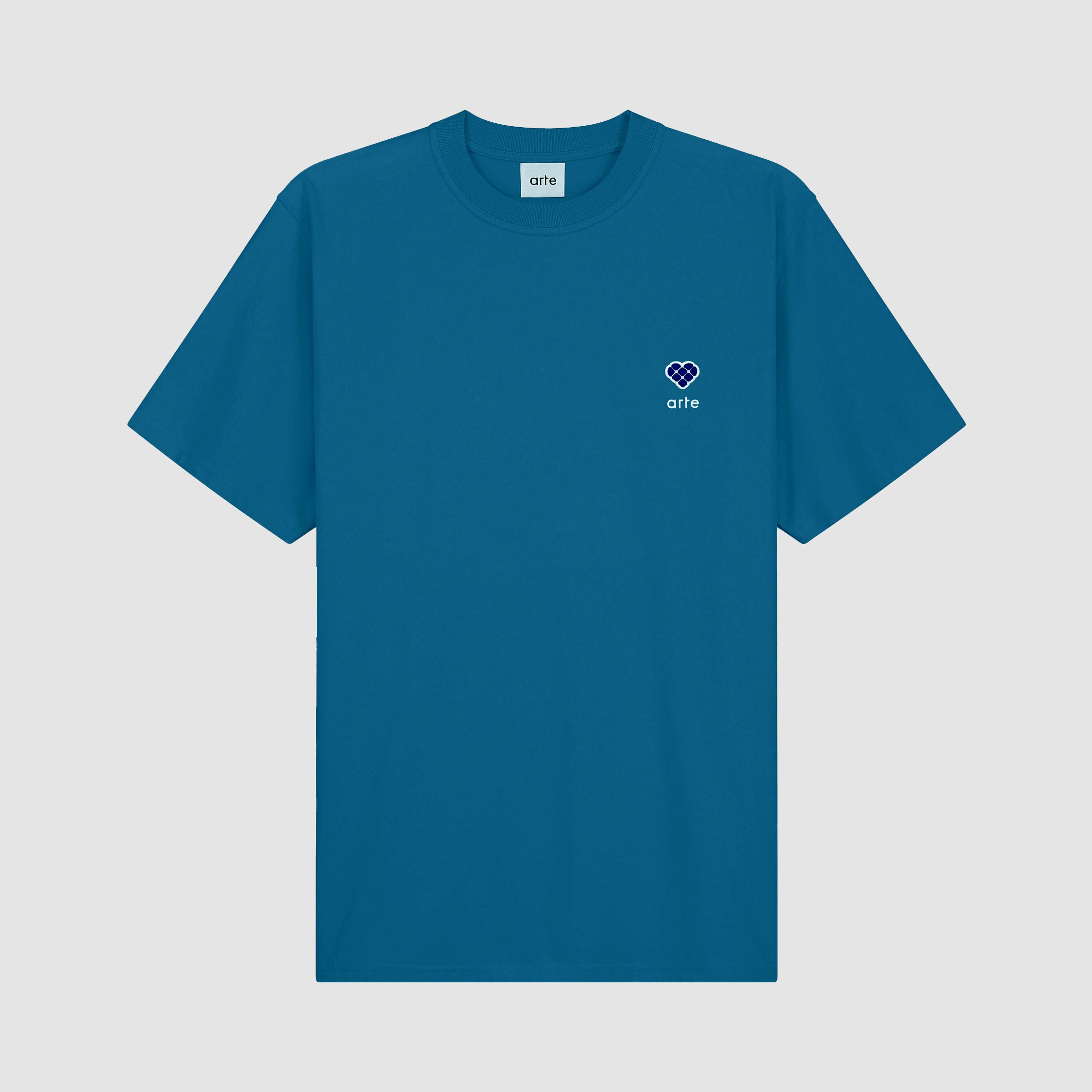 Tommy Heart Patch T-shirt - Blue Lagoon