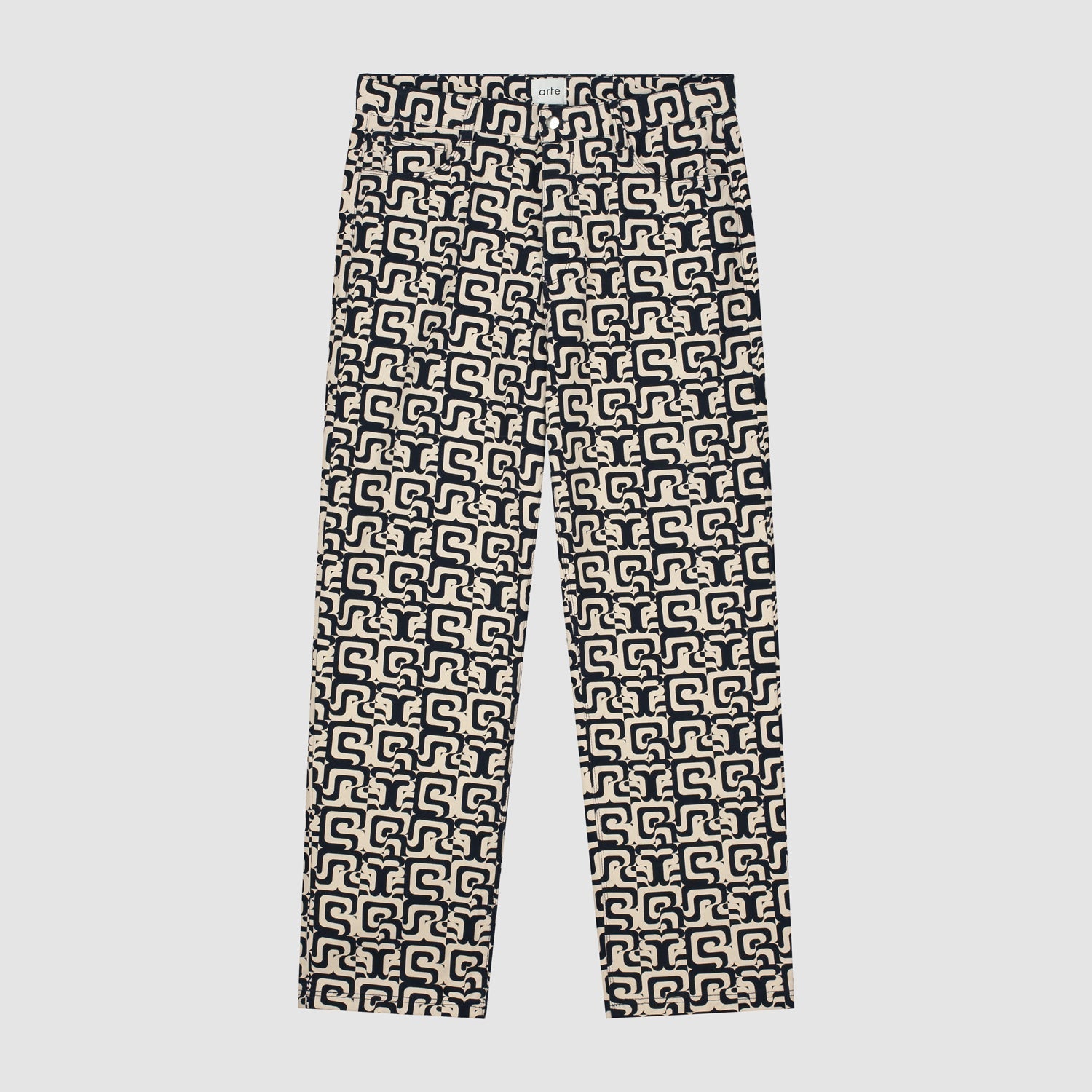 Pantalon Jonas Allover - Marine/Crème