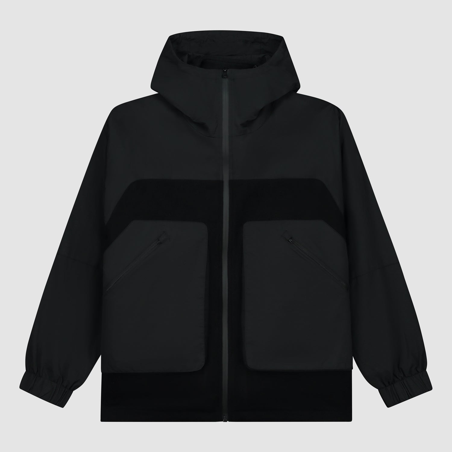 Veste technique en laine - Noir