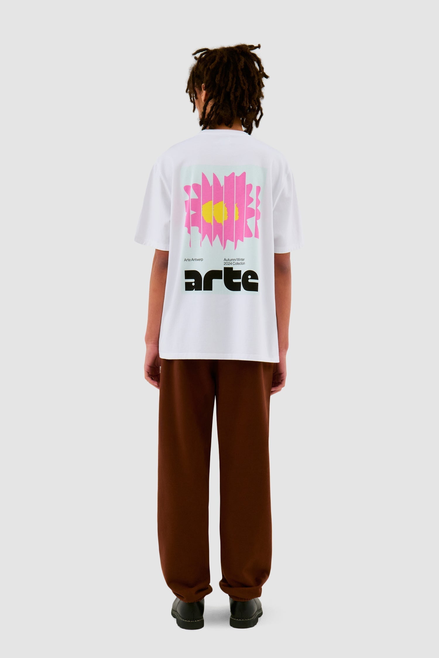 T-shirt Flower Poster - Blanc