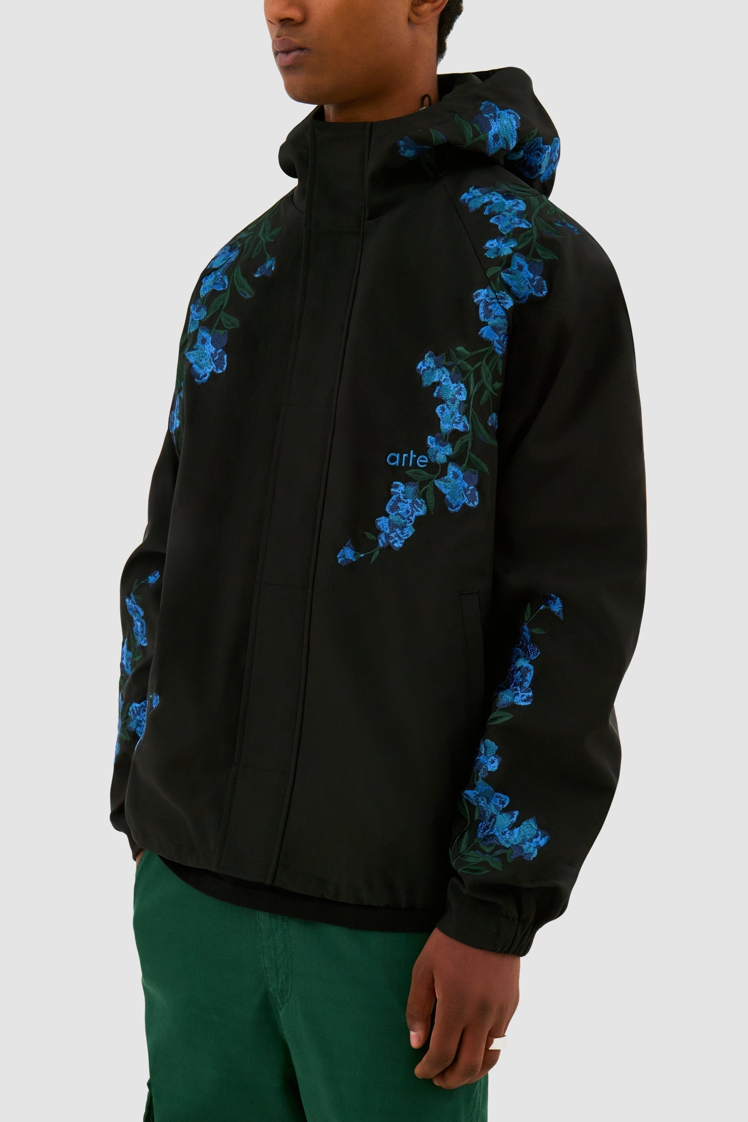 Veste à point de fleur - Noir