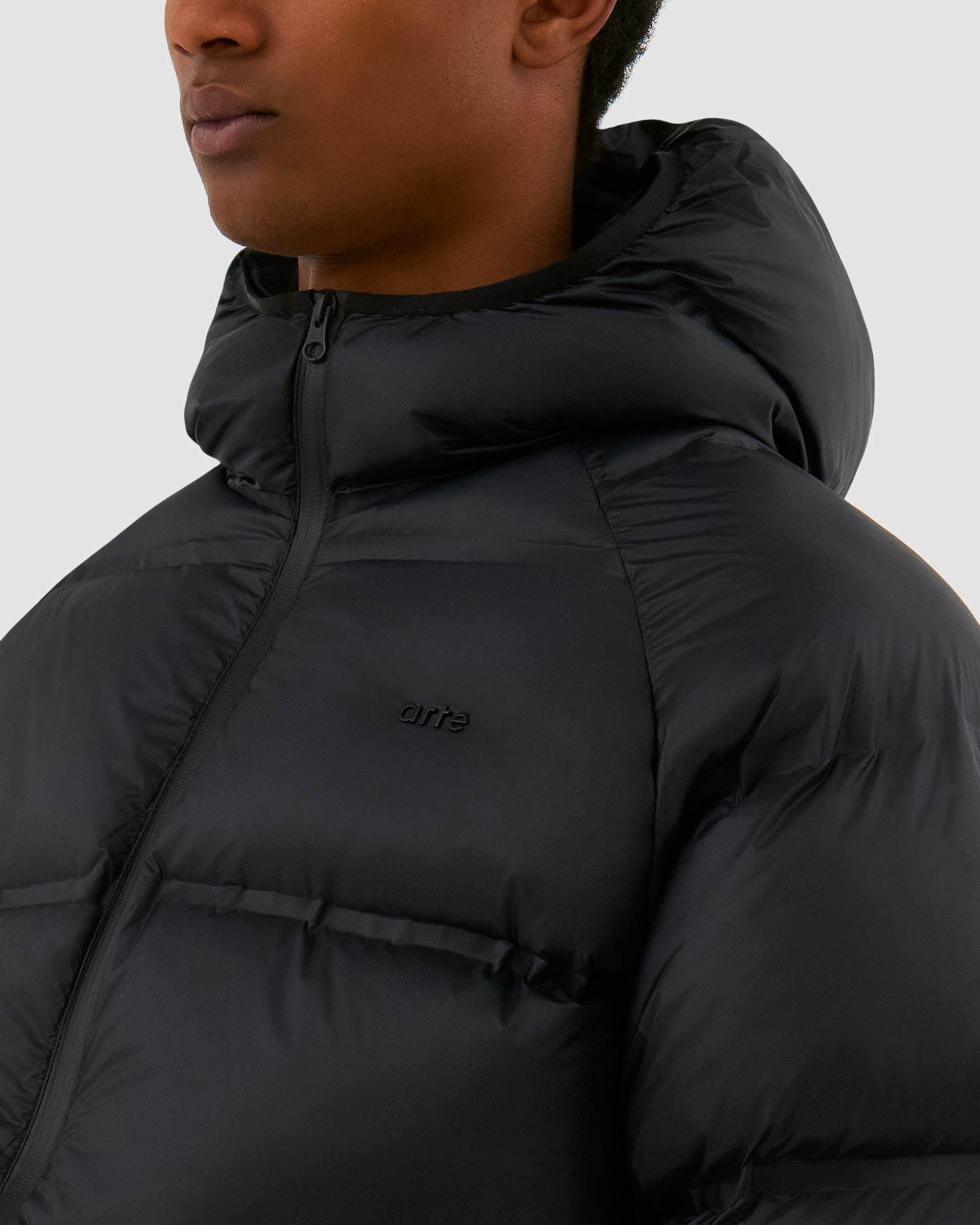 Veste bouffante courte - Noir