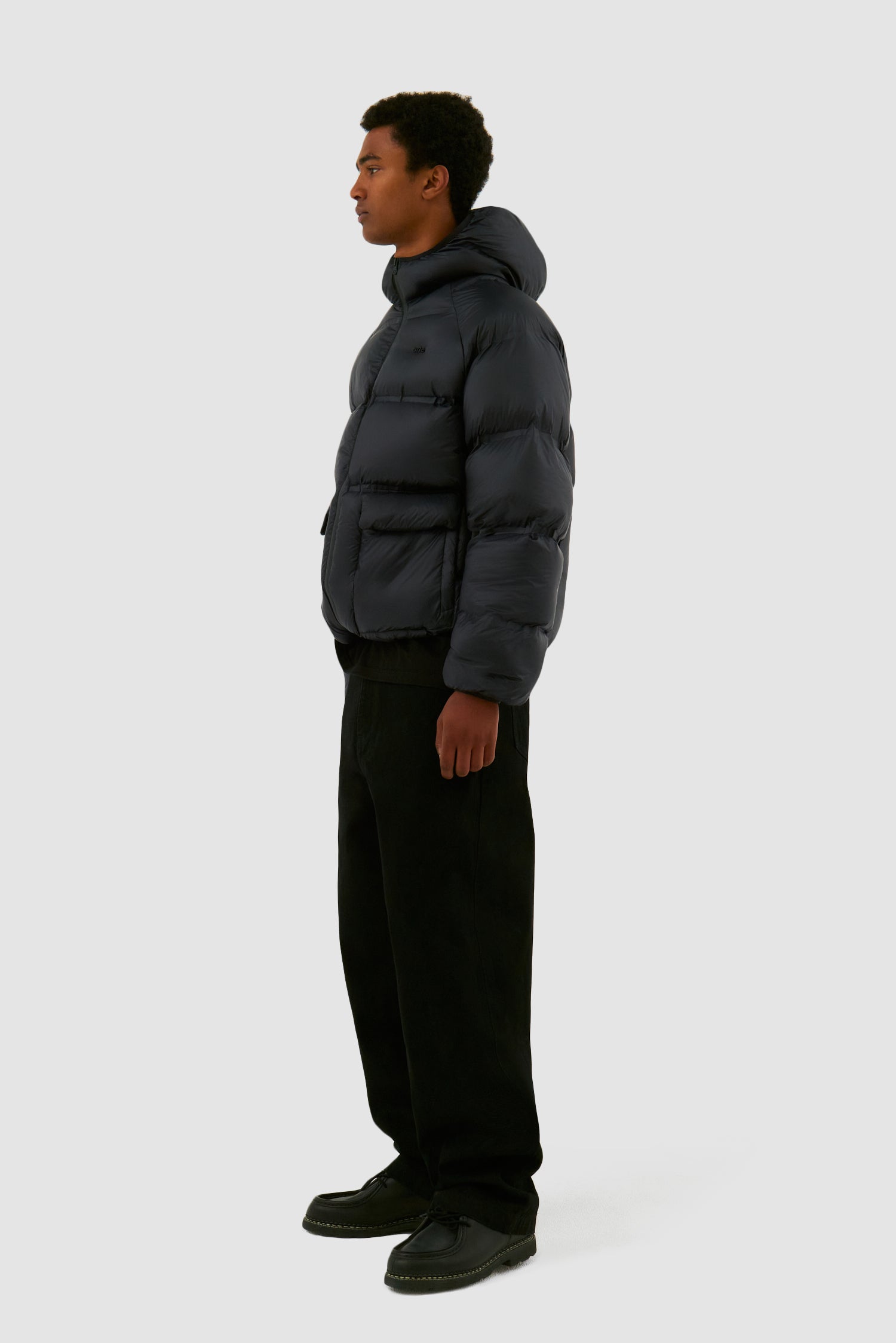 Veste bouffante courte - Noir