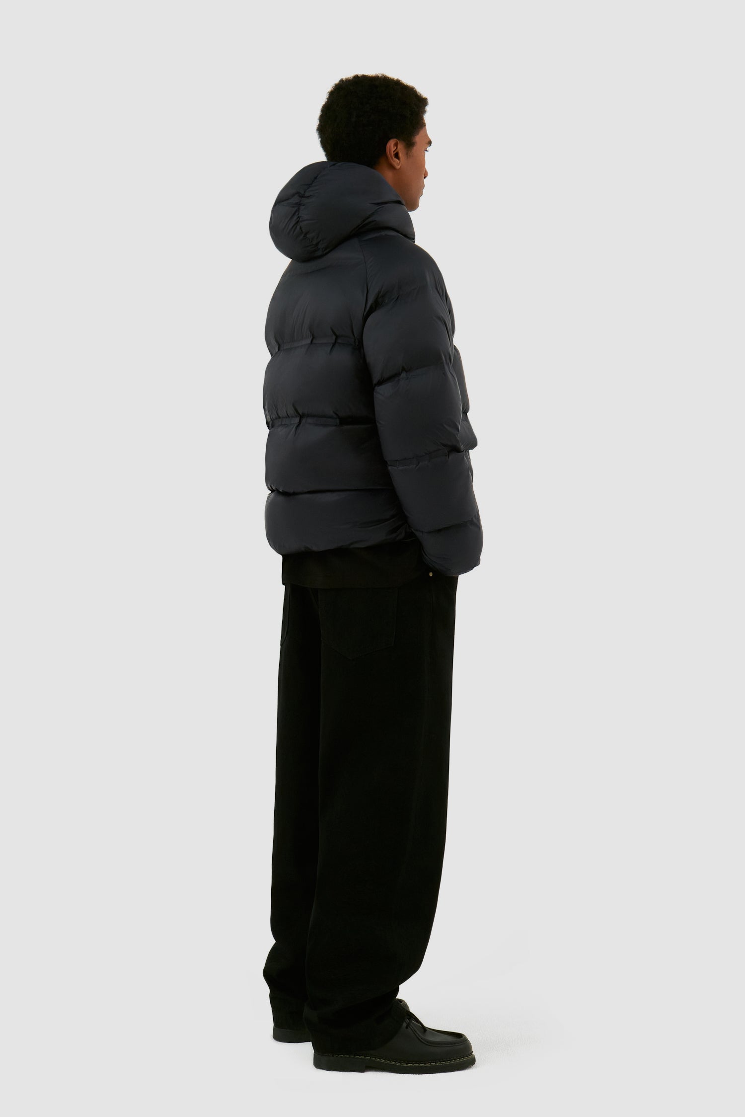Veste bouffante courte - Noir