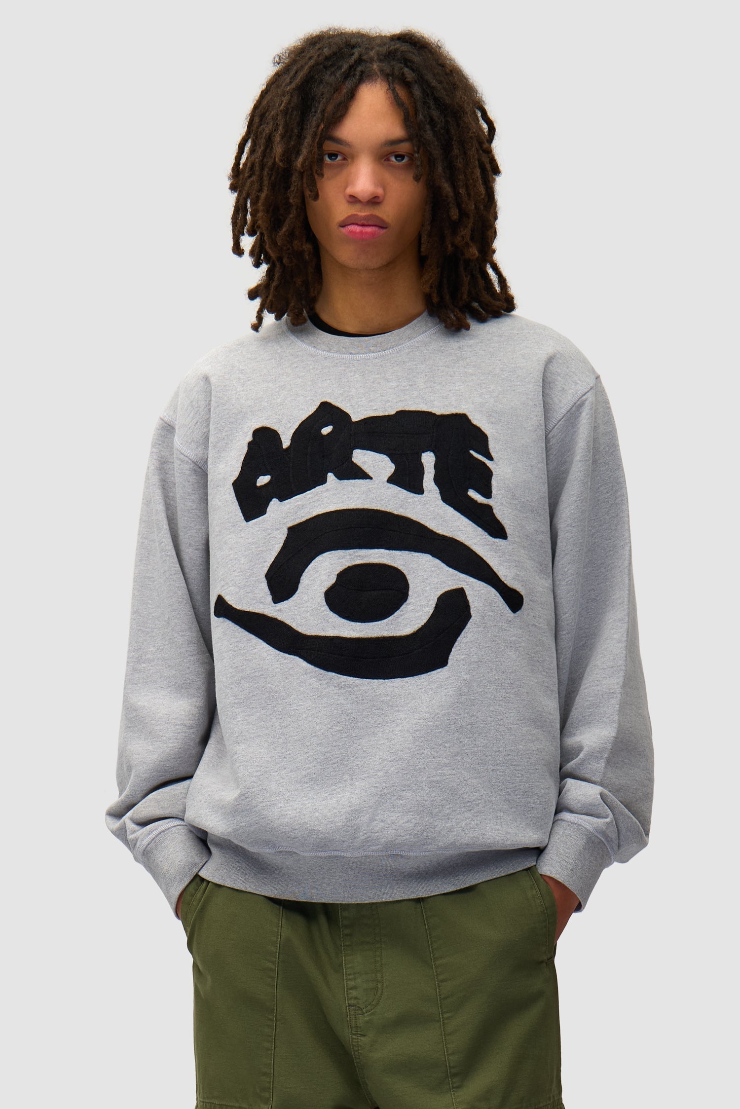Eye Front Crewneck - Gris