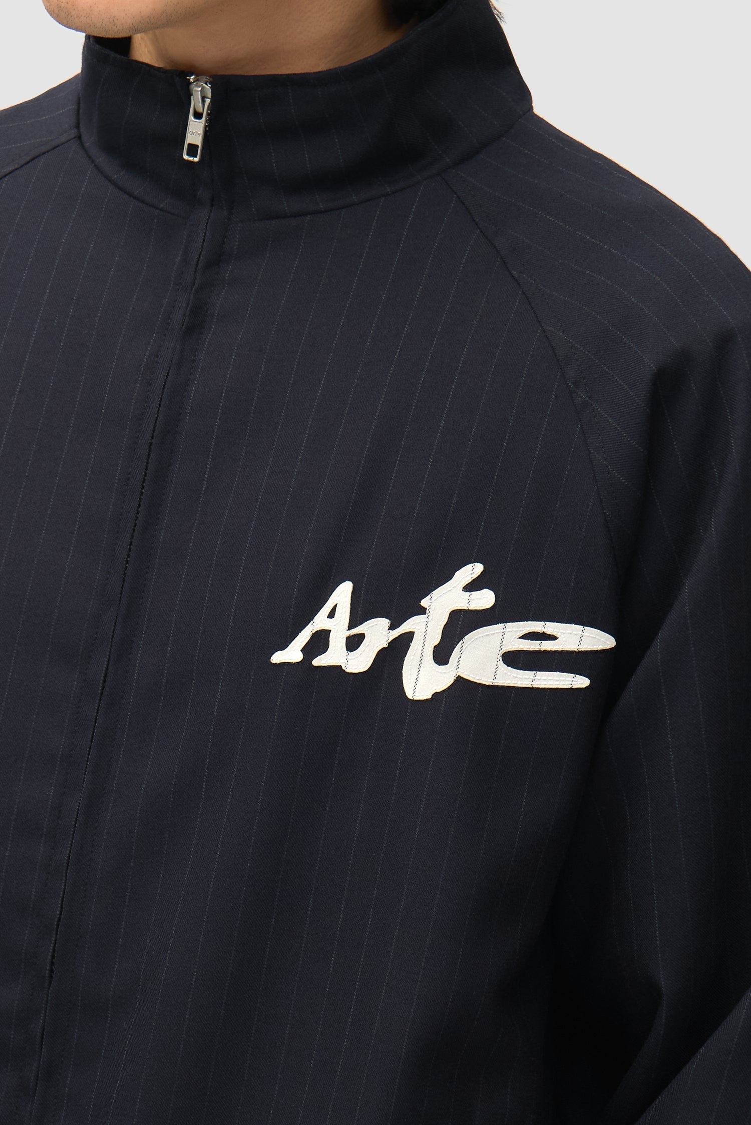Veste de survêtement à fines rayures - Noir