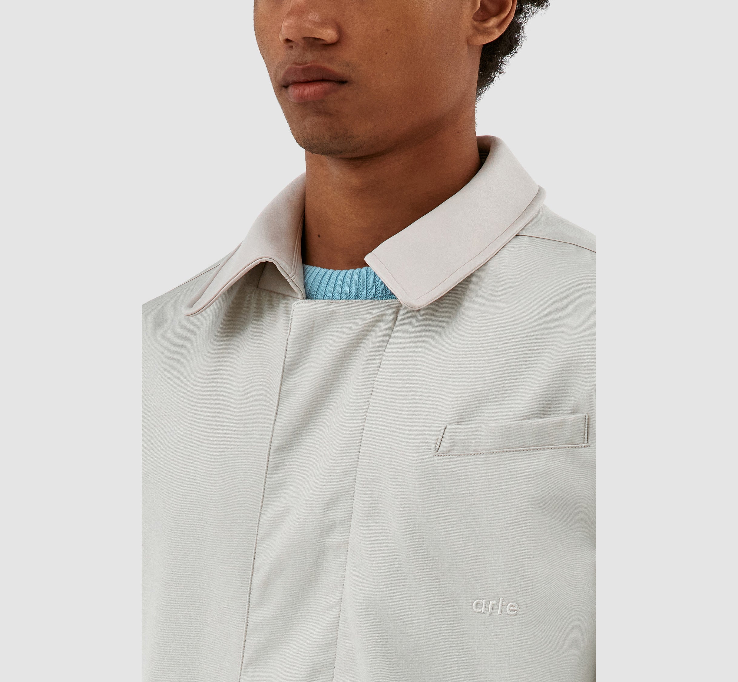 Manteau à col Joe - Crème