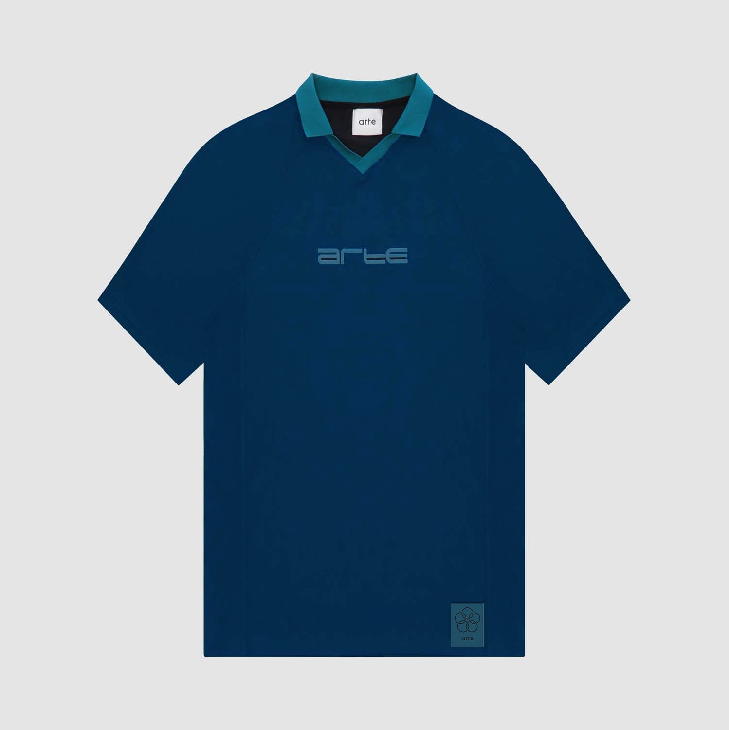 T-shirt à col Taylor - Marine