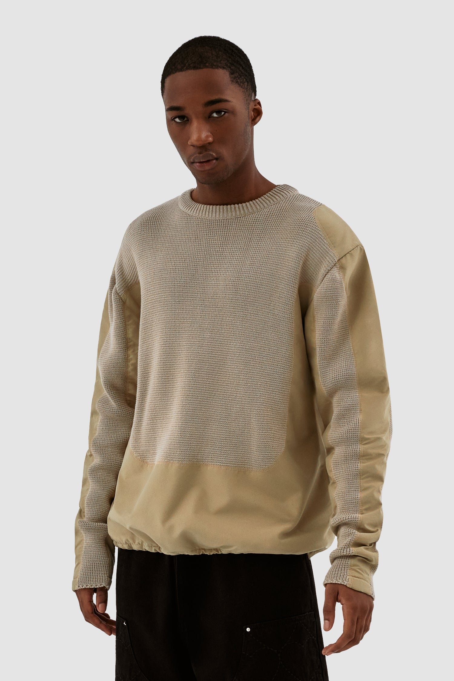 Pull Kris contrasté - Crème