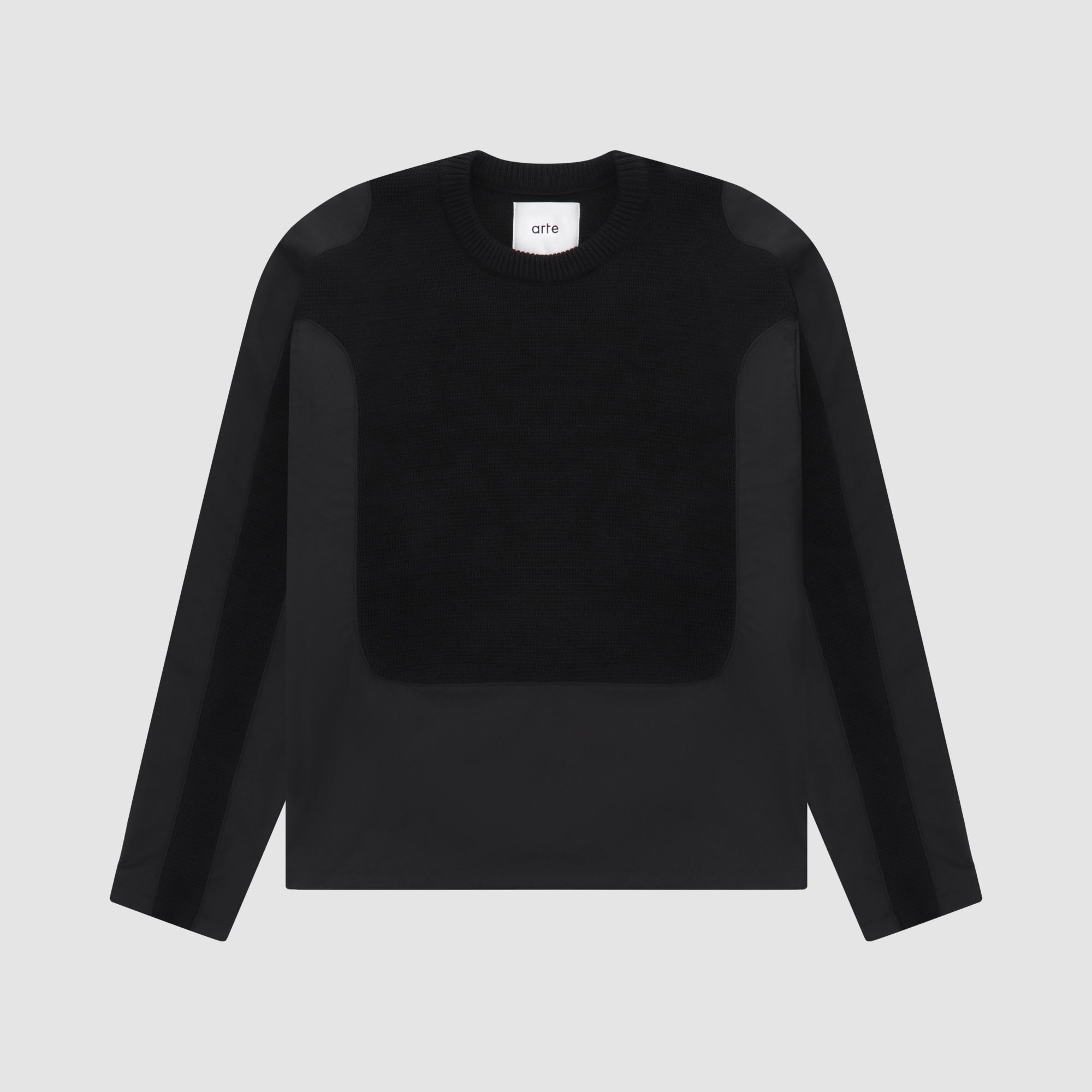 Pull Kris contrasté - Noir
