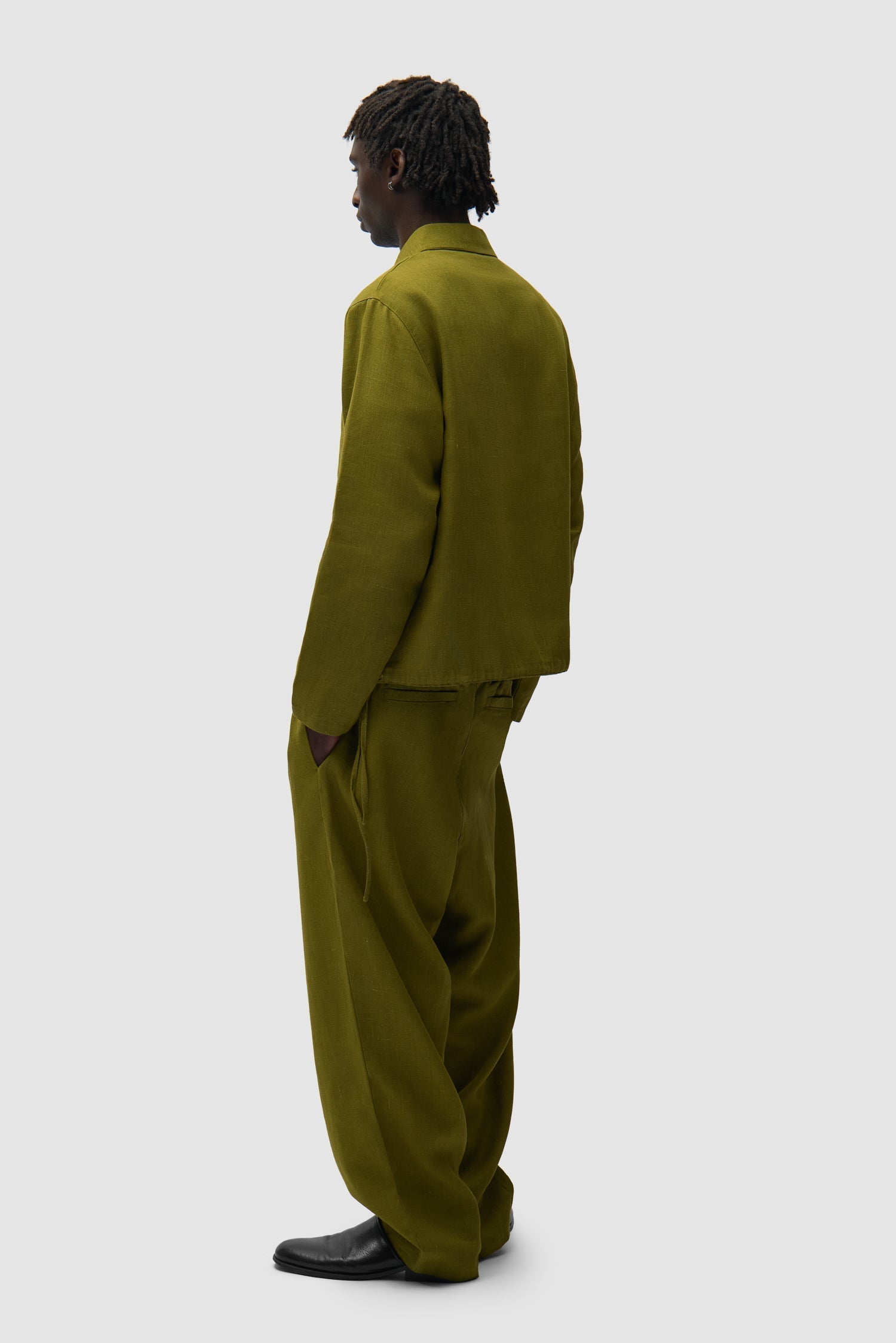 Pantalon en lin - Vert