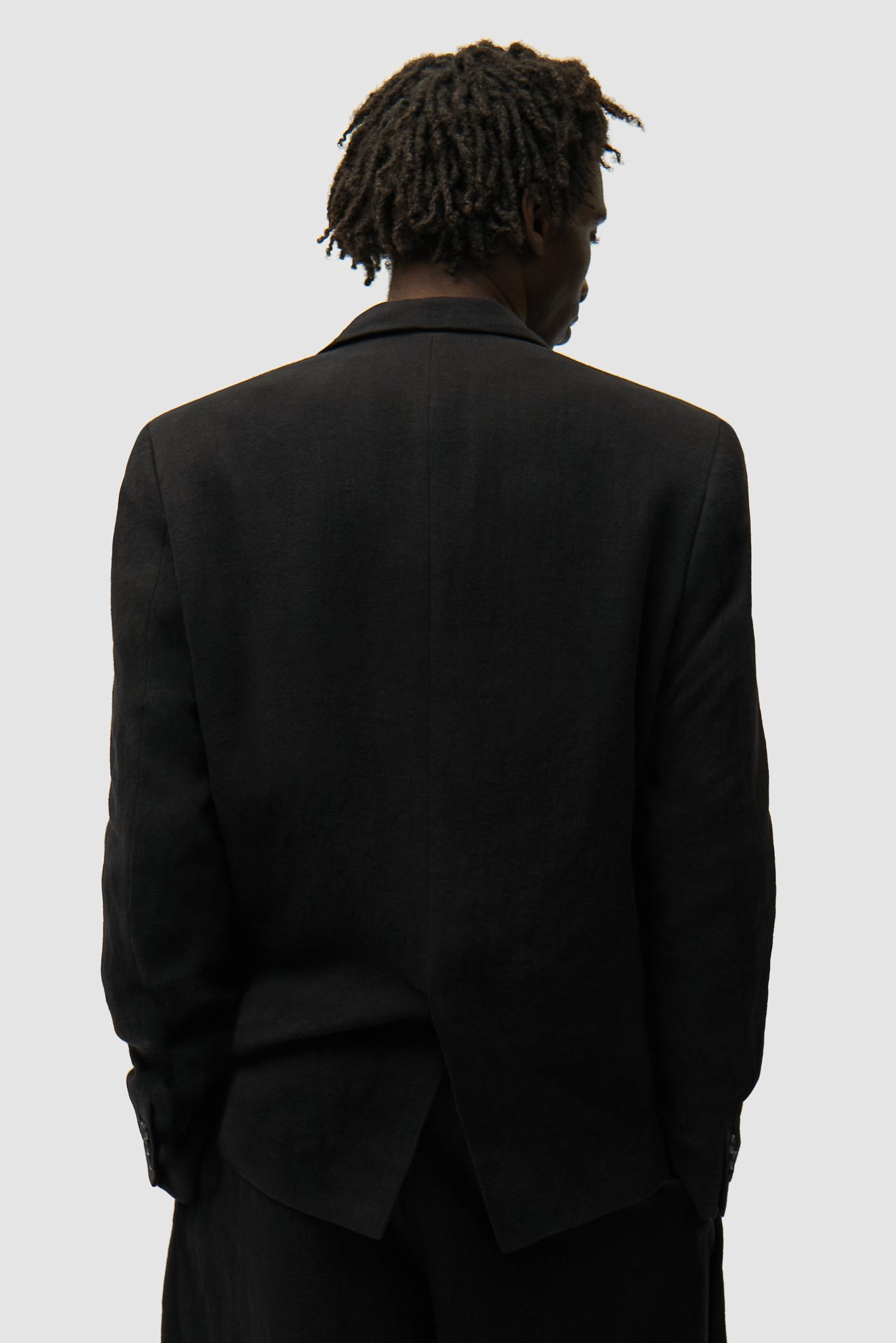 Veste de costume en lin - Noir