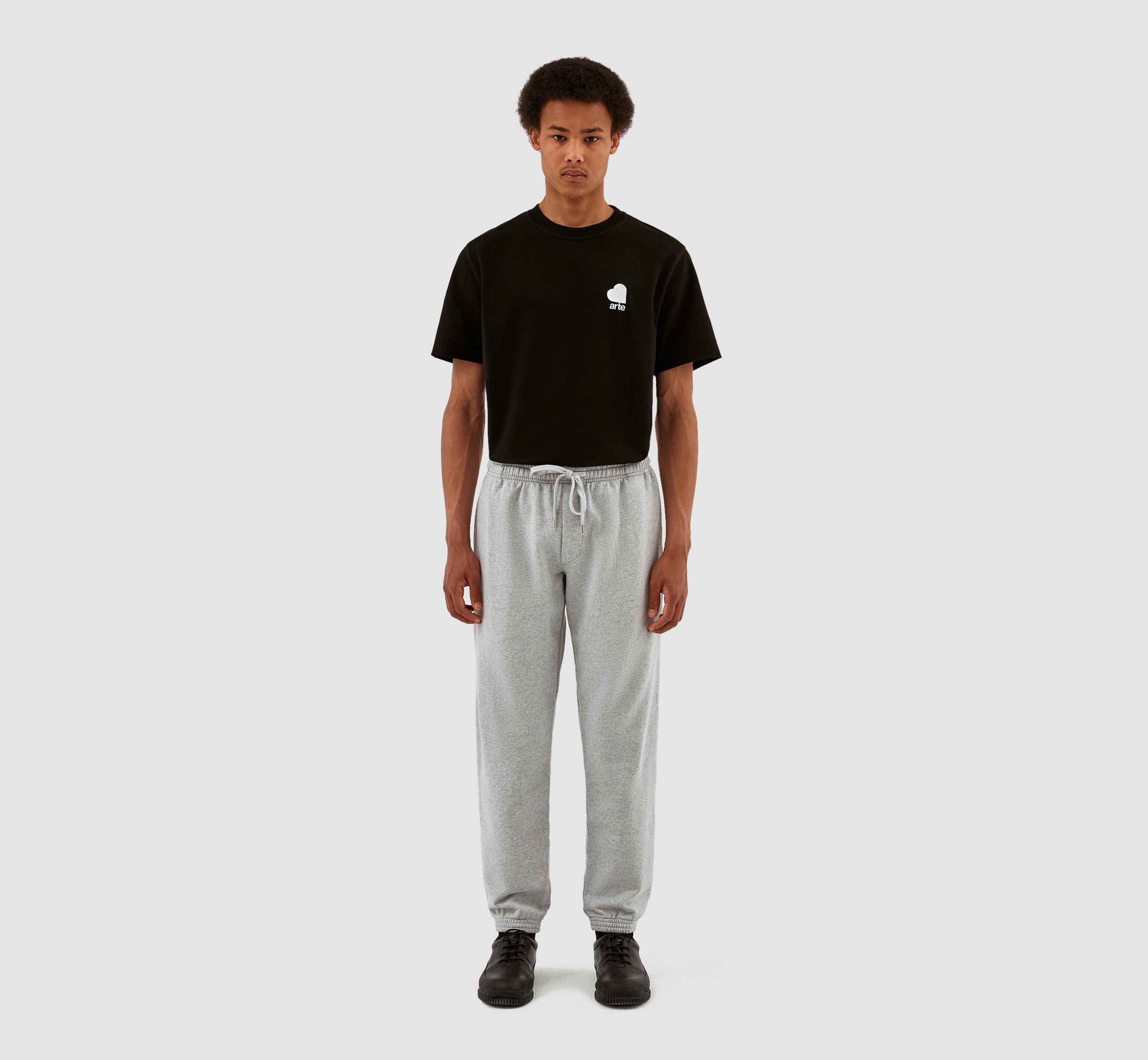 Pantalon avec logo en forme de cœur de Tristian - Gris