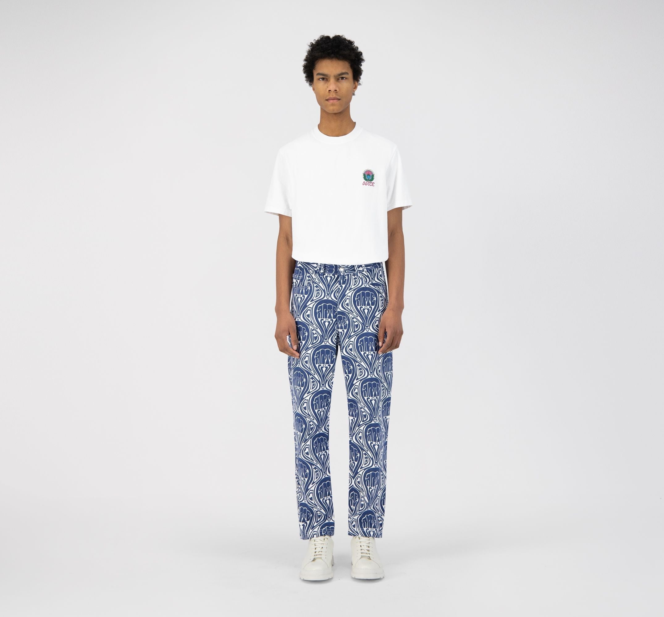 Pantalon Jean Novo - Bleu/Blanc