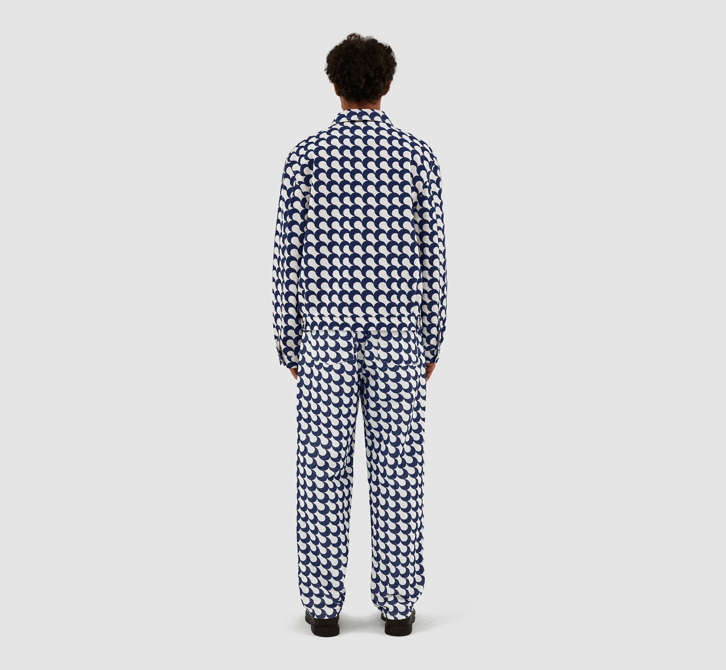 Veste Jackson imprimé Bau - Marine/Blanc