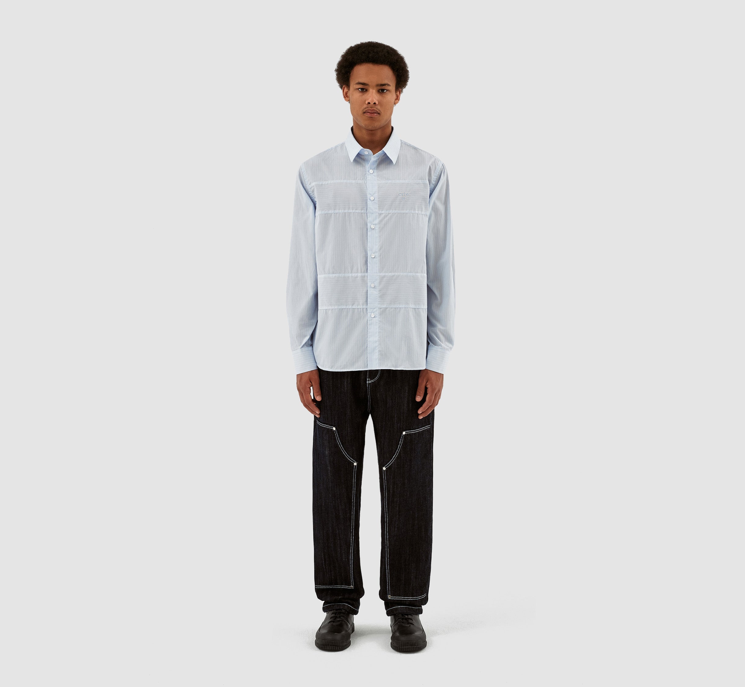 Logo Stockton - Blanc/Bleu clair
