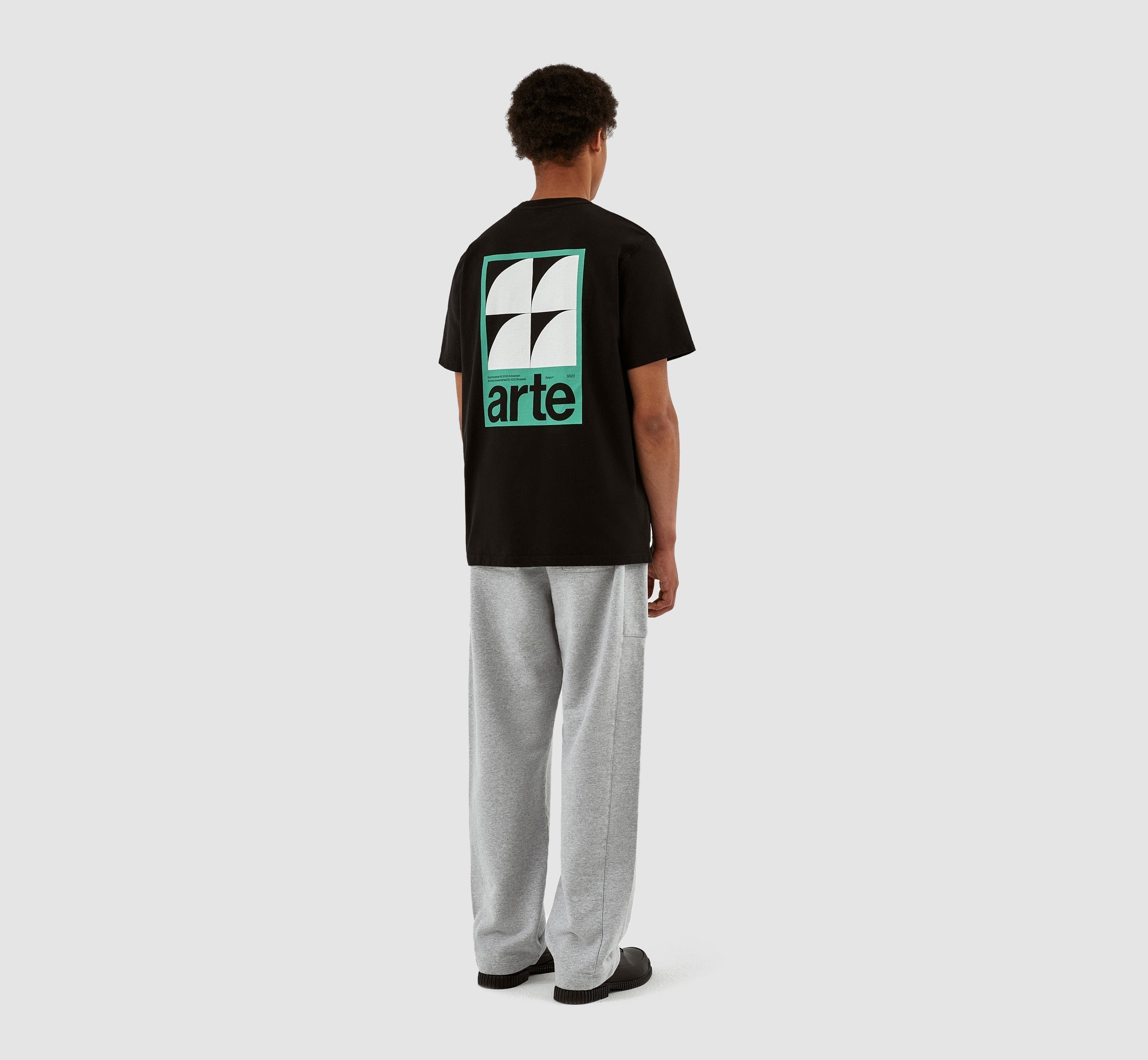 Taut Back G Print T-shirt - Noir