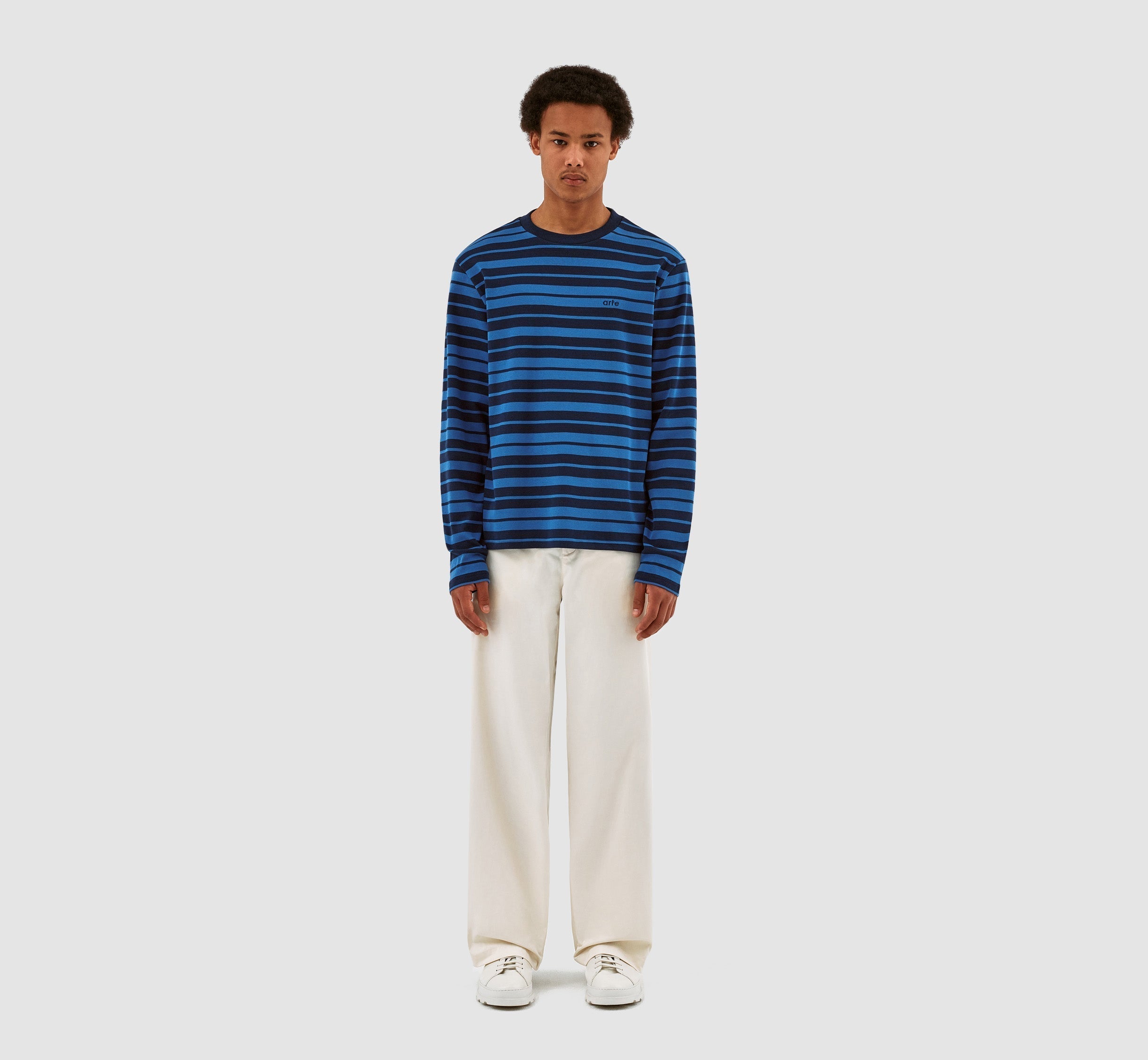 Lee Stripes Longsleeve - Bleu