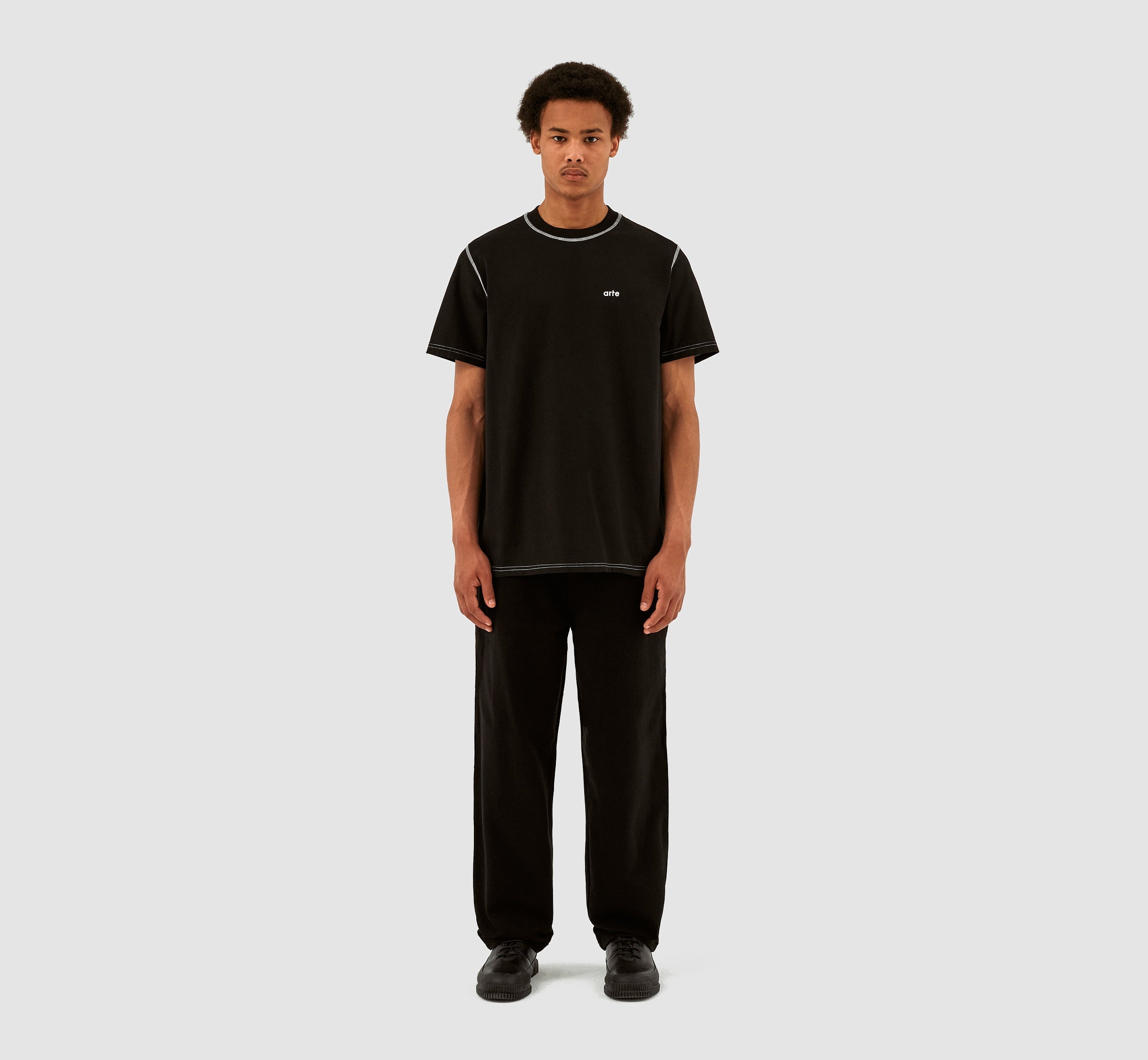 T-shirt contrasté Turner - Noir