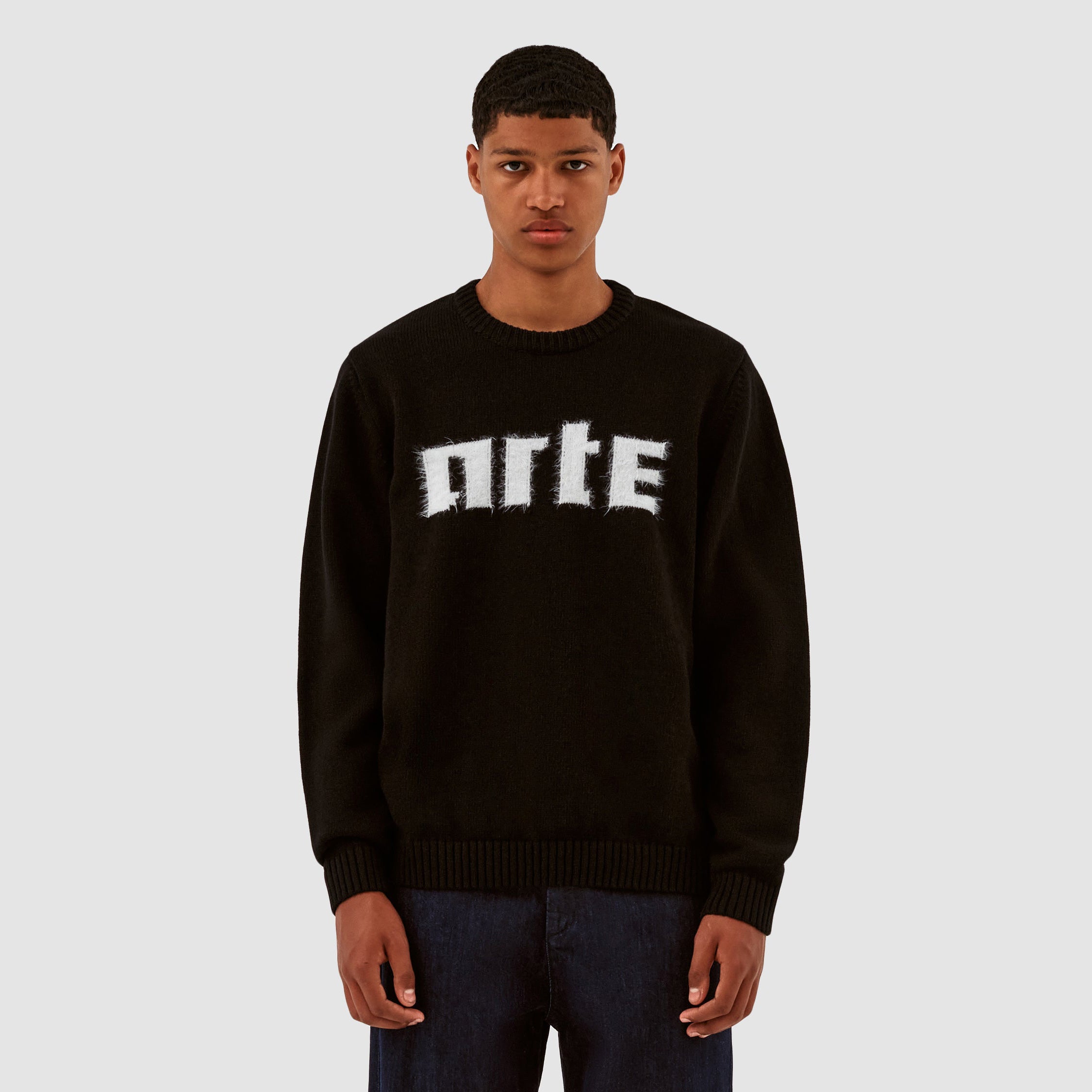 Pull en maille avec logo Kobe - Noir