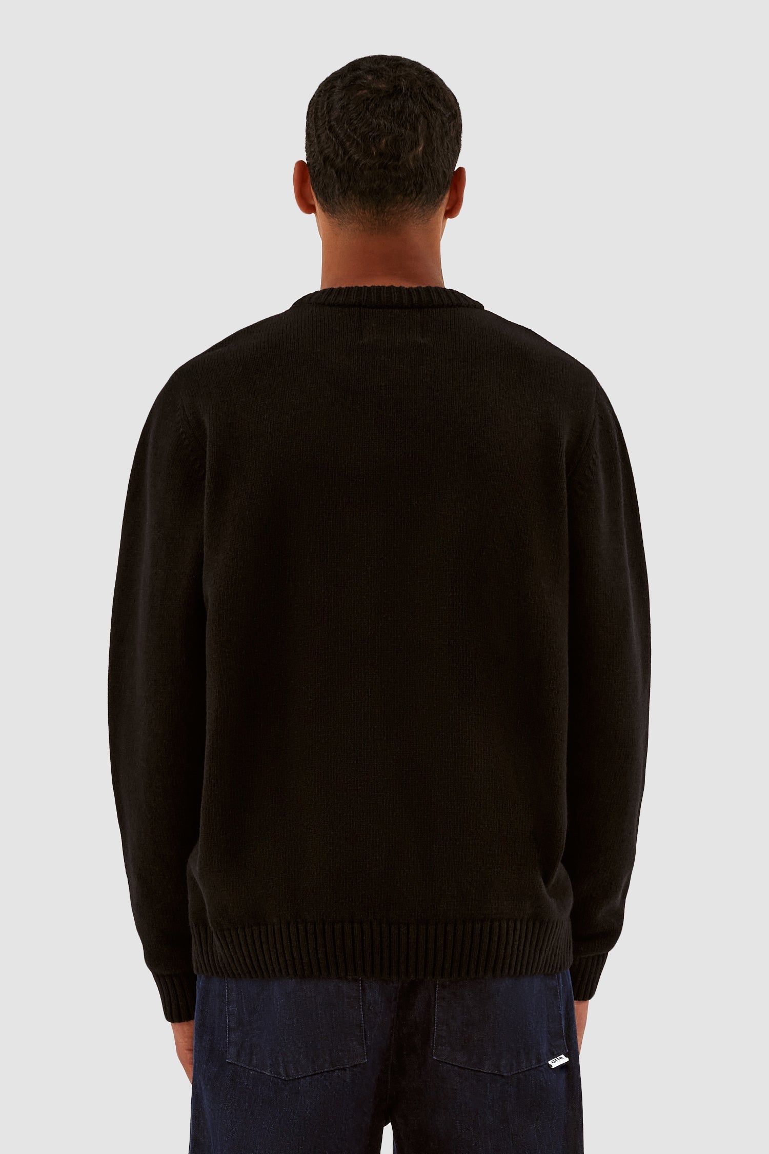 Pull en maille avec logo Kobe - Noir