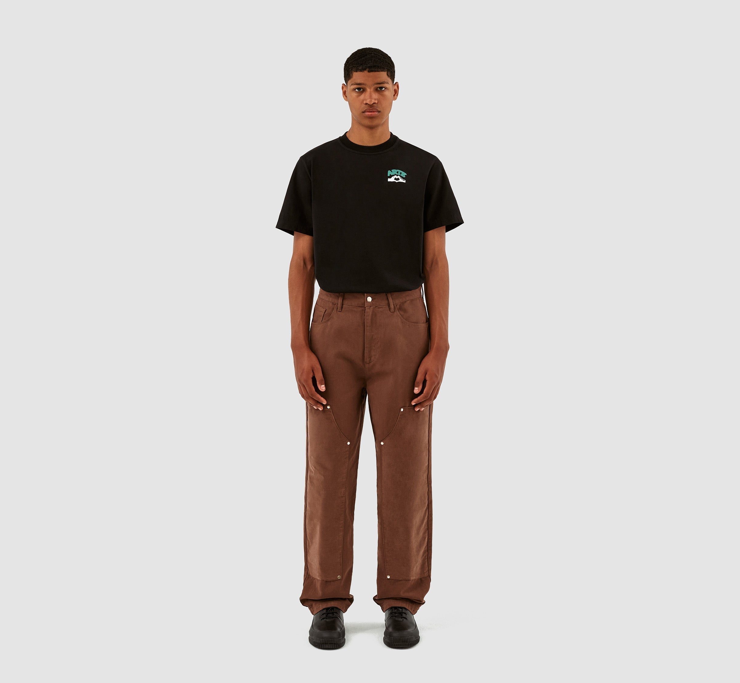 Pantalon en velours de coton Porter - Marron