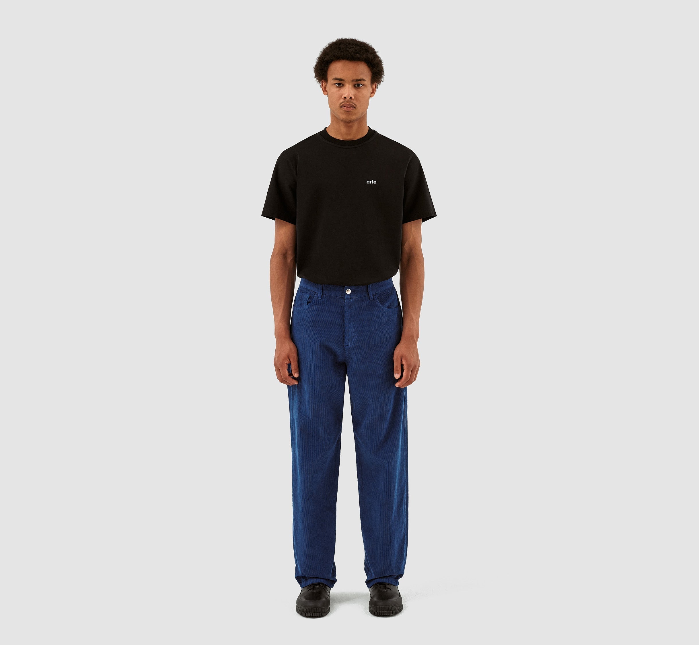 Pantalon en velours côtelé Perry - Marine