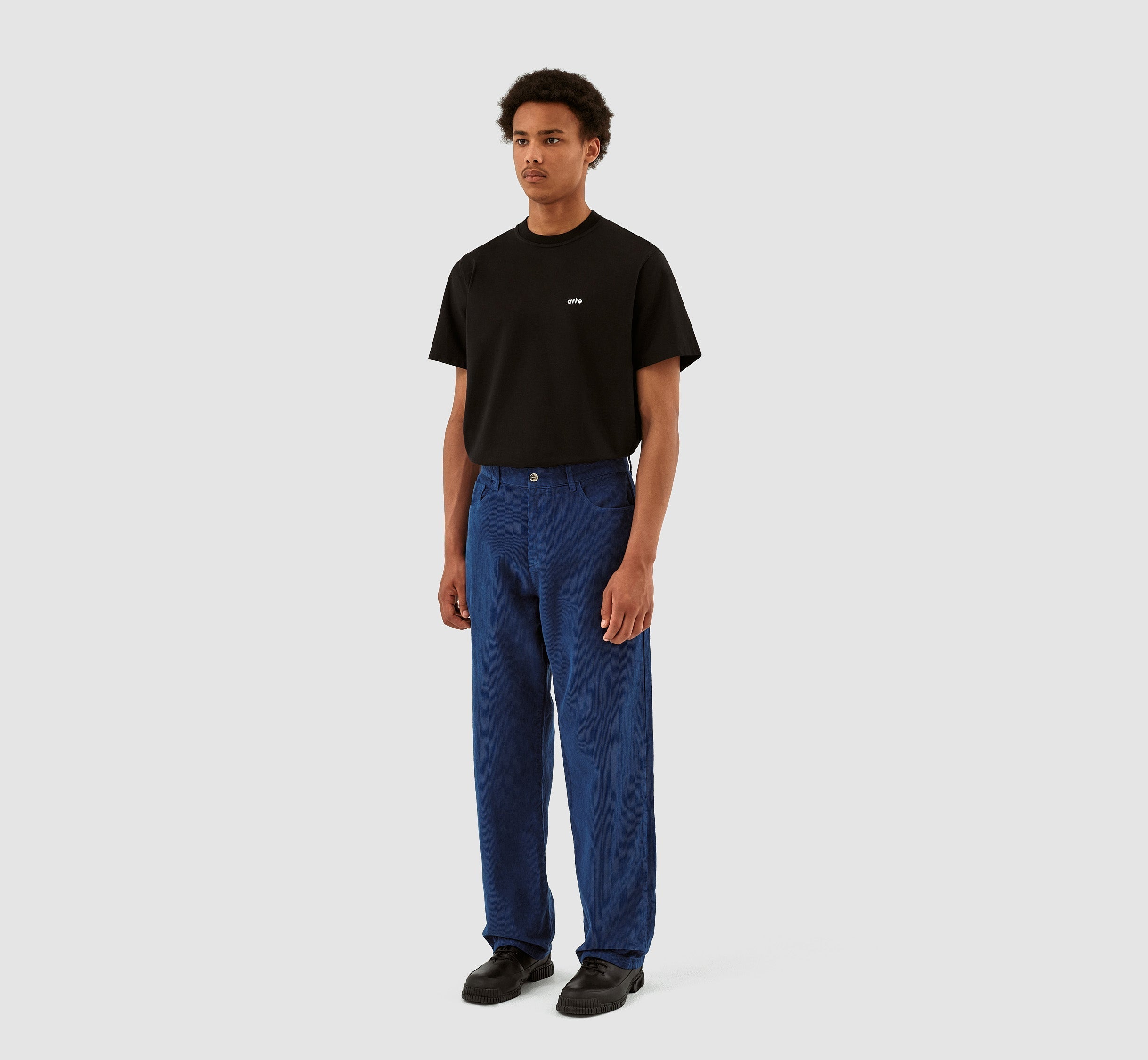 Pantalon en velours côtelé Perry - Marine