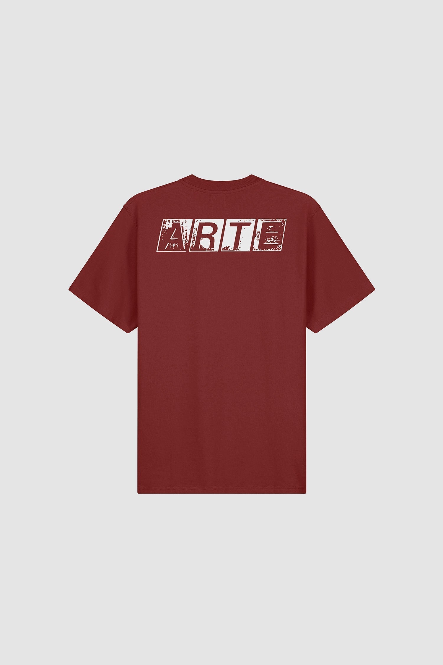 T-shirt imprimé dos délavé - Bordeaux
