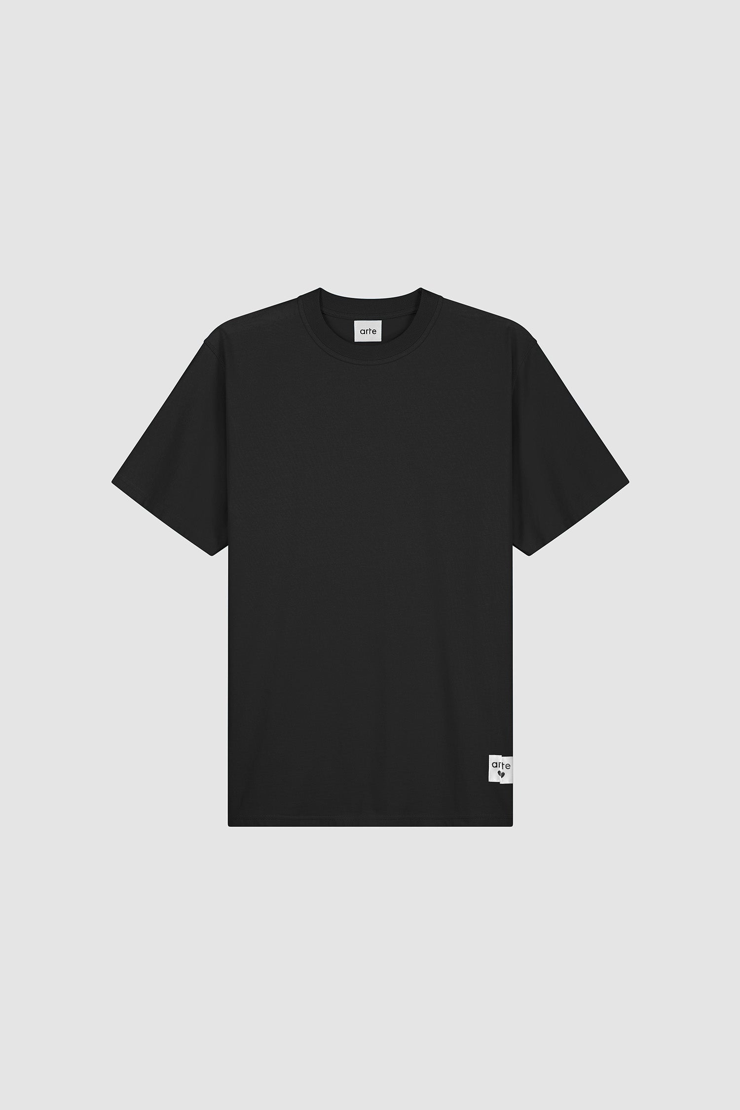 T-shirt à étiquette réversible - Noir