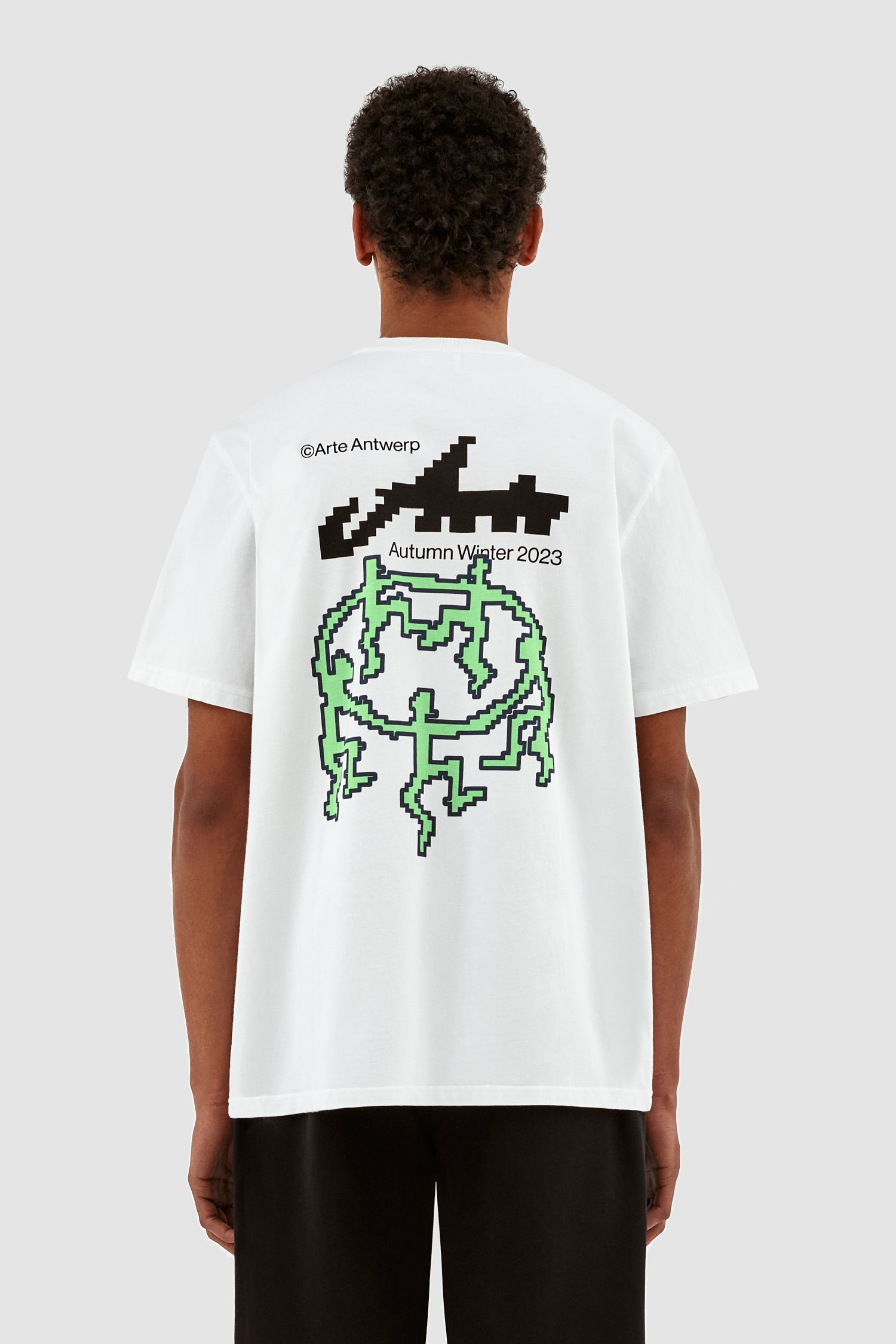 Tommy Back T-shirt Pixel Dancers - Blanc