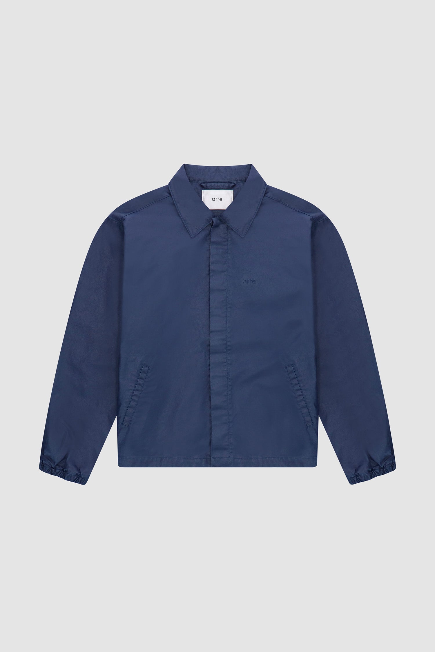 Jules Coach Waxed Denim Jacket - Navy