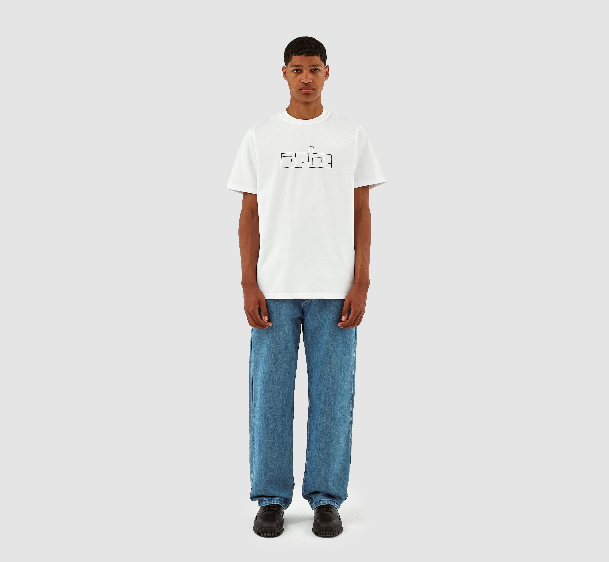 T-shirt avec logo en bloc Turner - Blanc