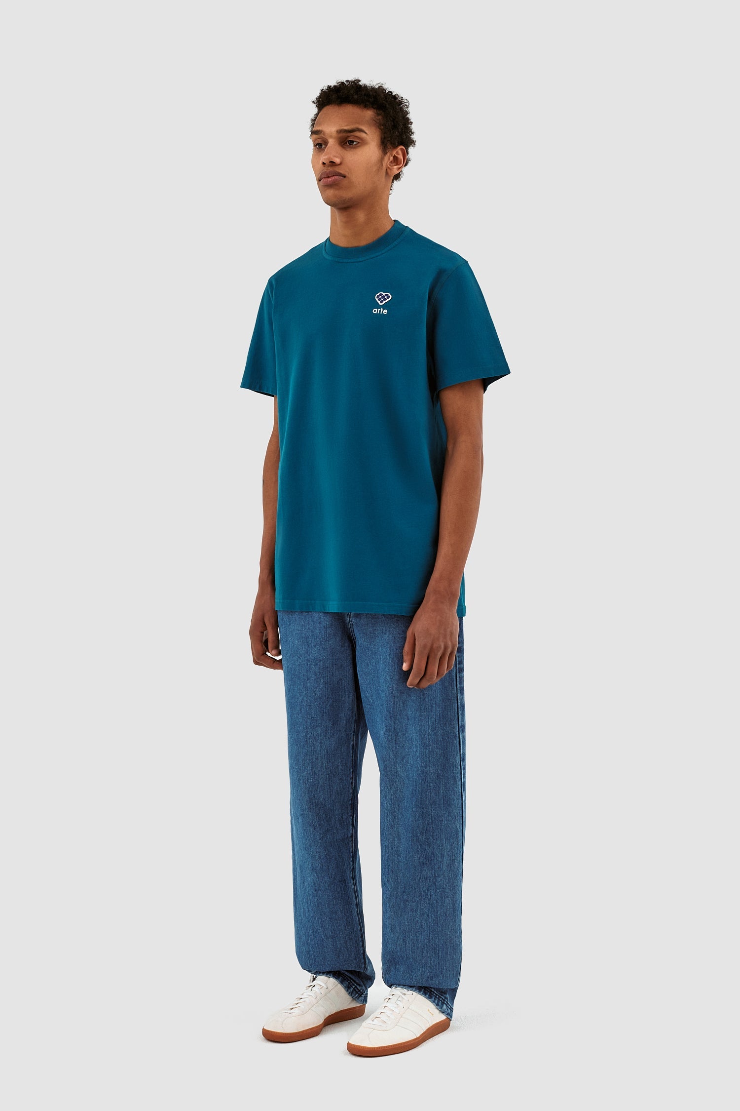 Tommy Heart Patch T-shirt - Blue Lagoon