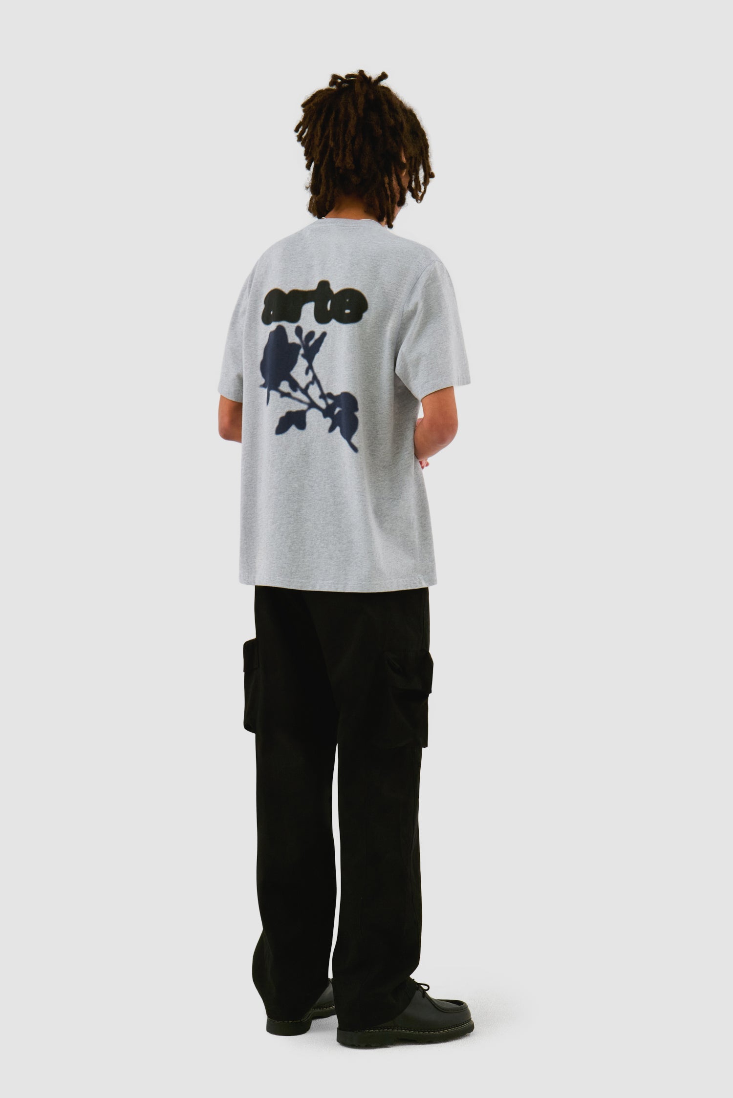 Pantalon en coton à poches 3D - Noir