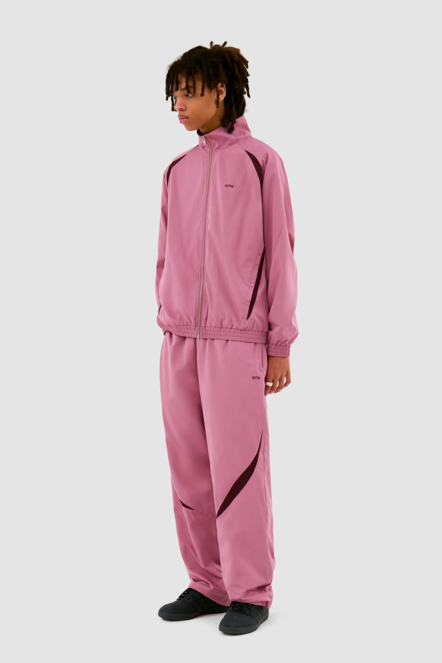 Veste de survêtement bicolore - Rose