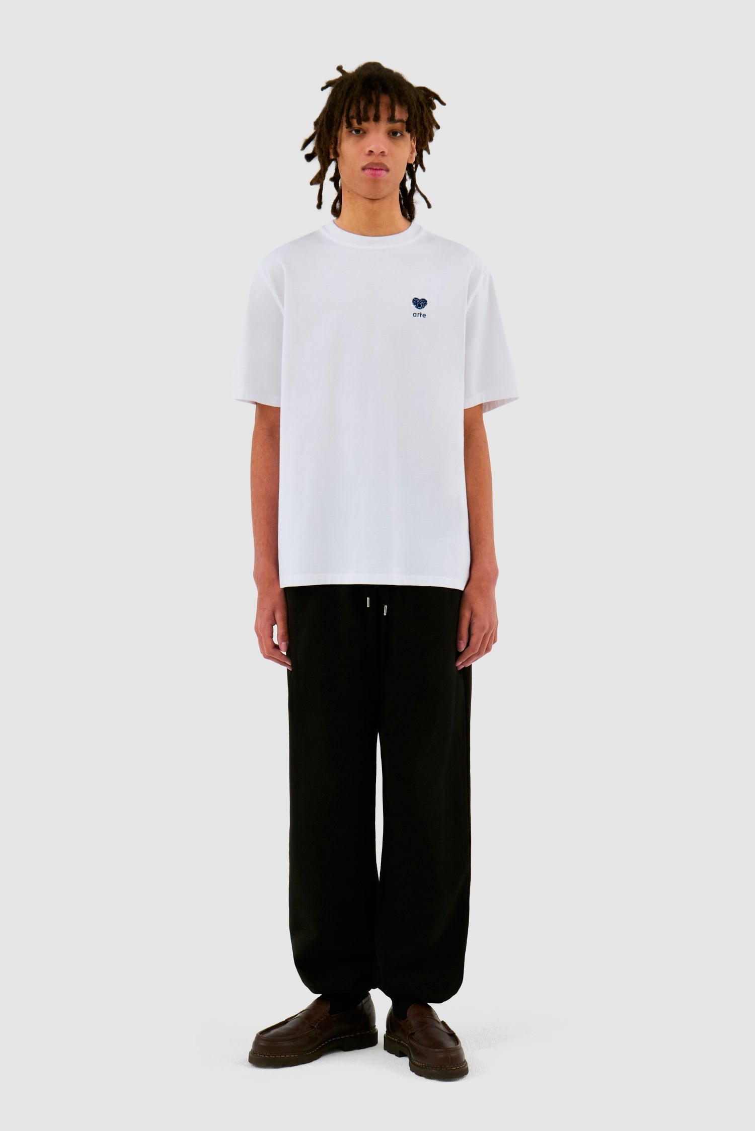 T-shirt avec logo en forme de cœur - blanc