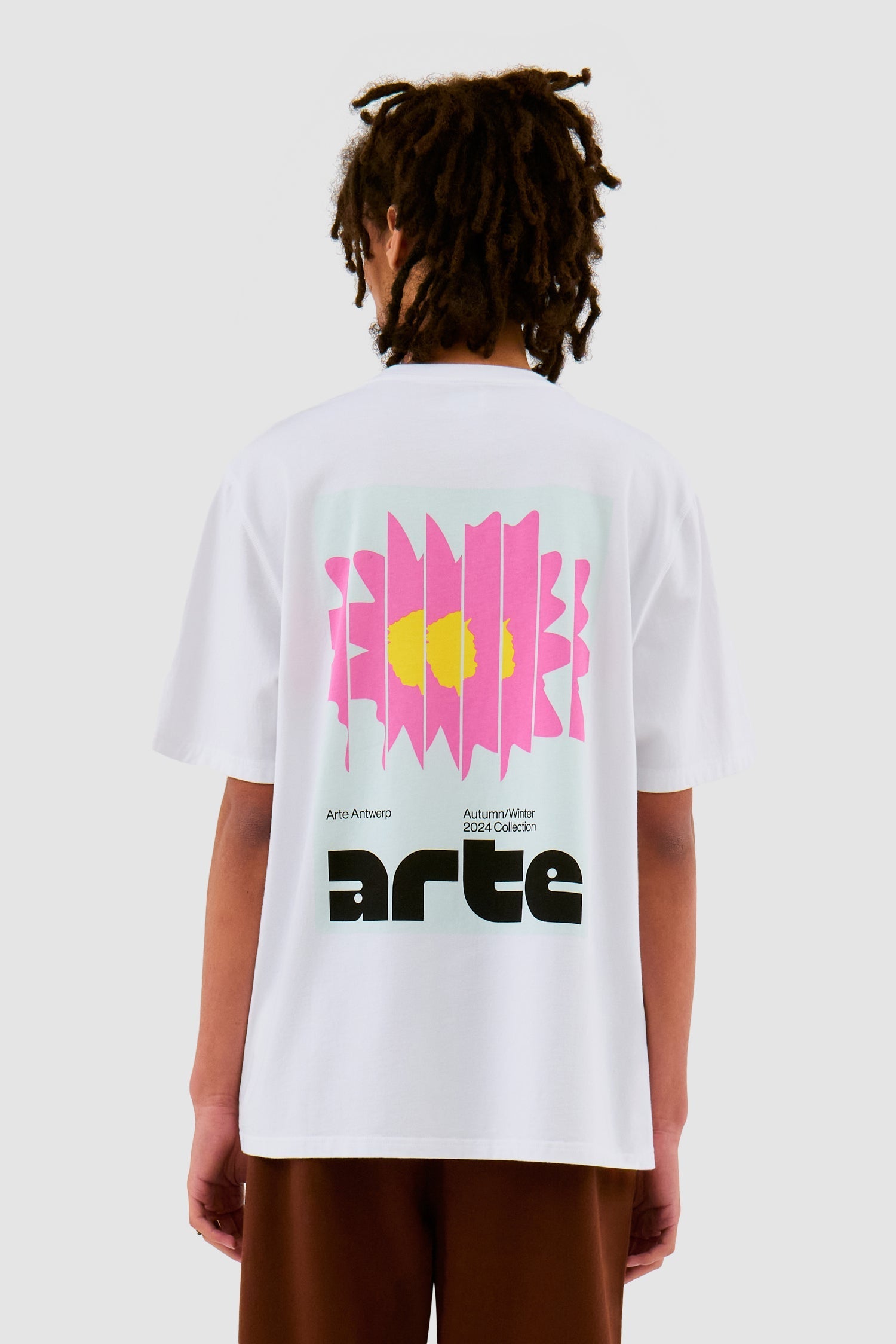 T-shirt Flower Poster - Blanc