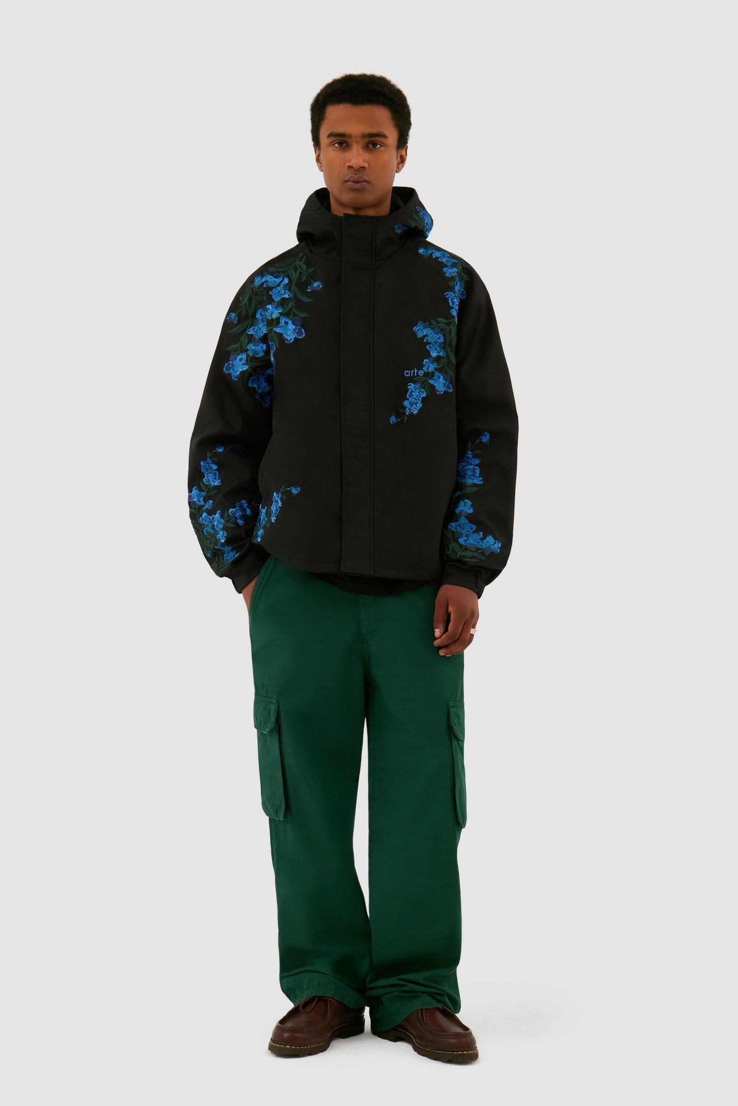 Veste à point de fleur - Noir