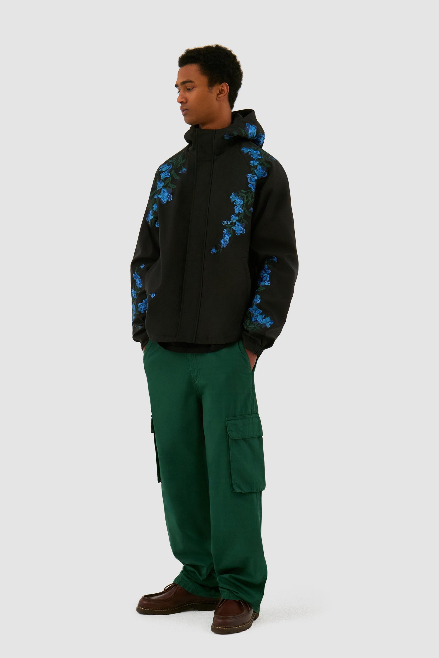 Veste à point de fleur - Noir