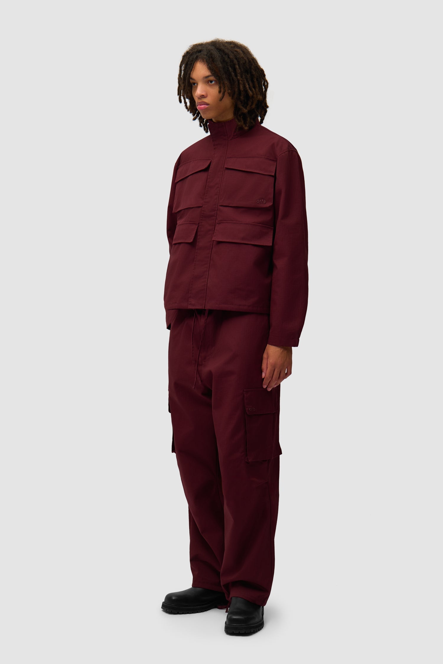 Veste Ripstop cirée - Bordeaux