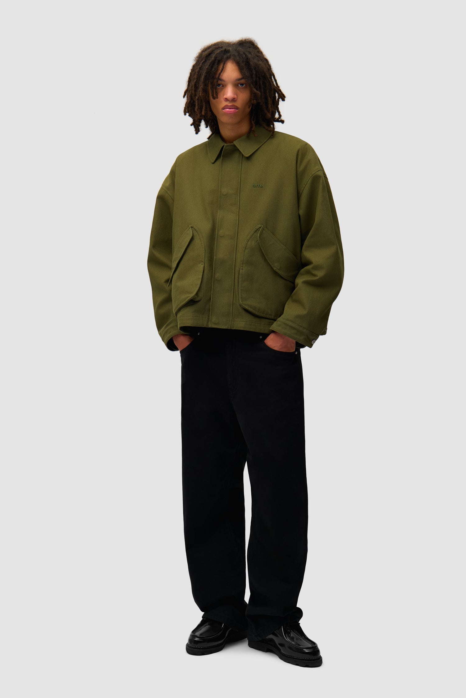 Veste à poches inclinées - Vert (défaut)